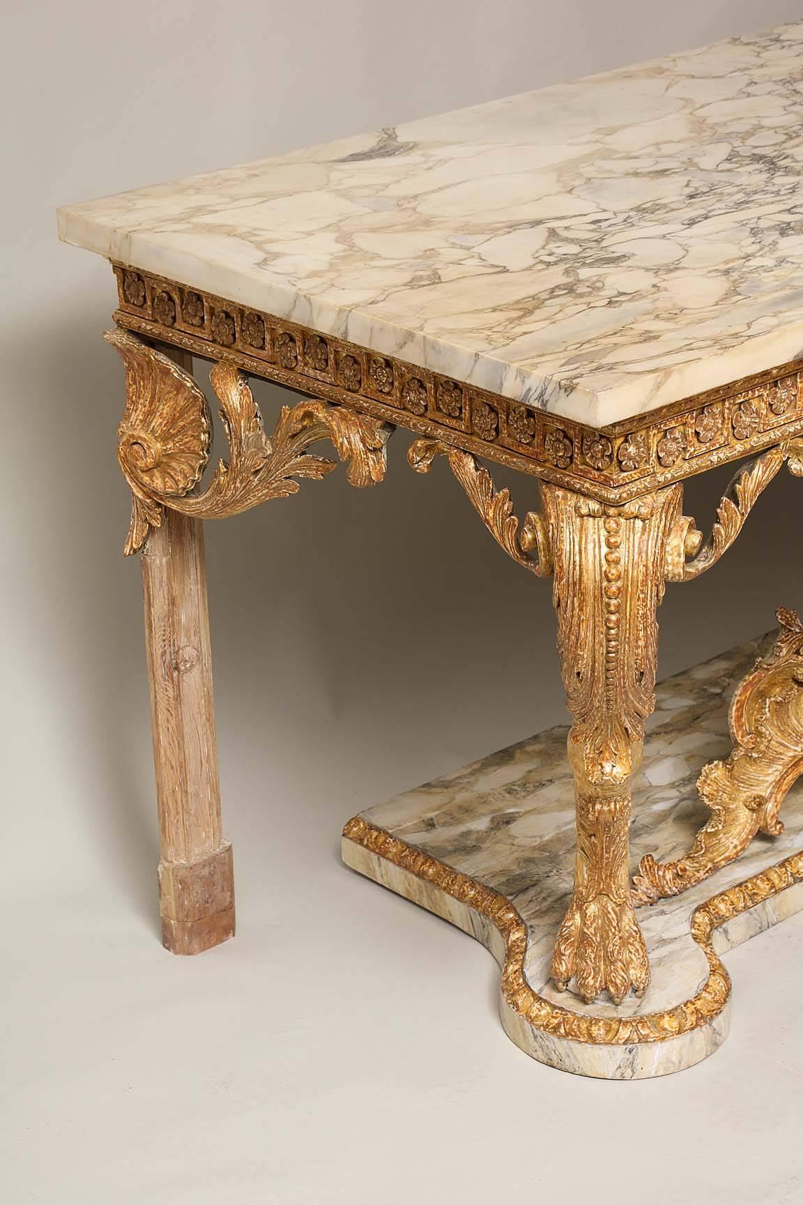 Important George II Console Table 1