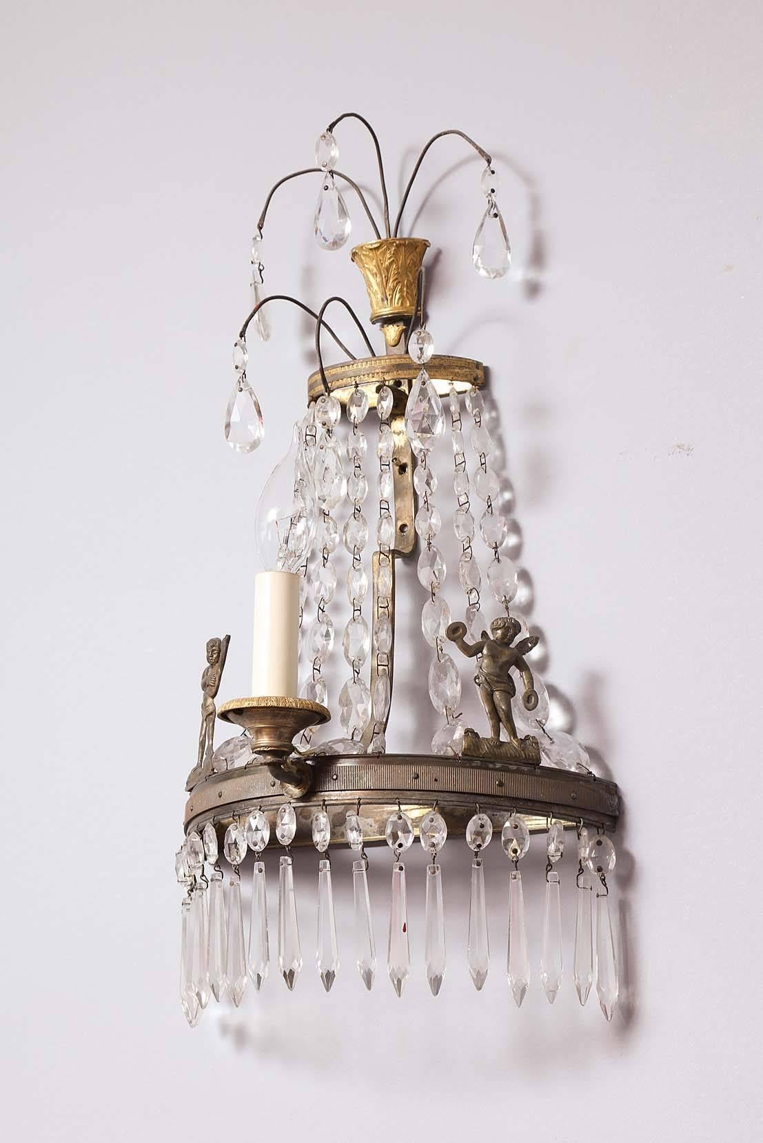 Pair of Gustavian Sconces For Sale 2