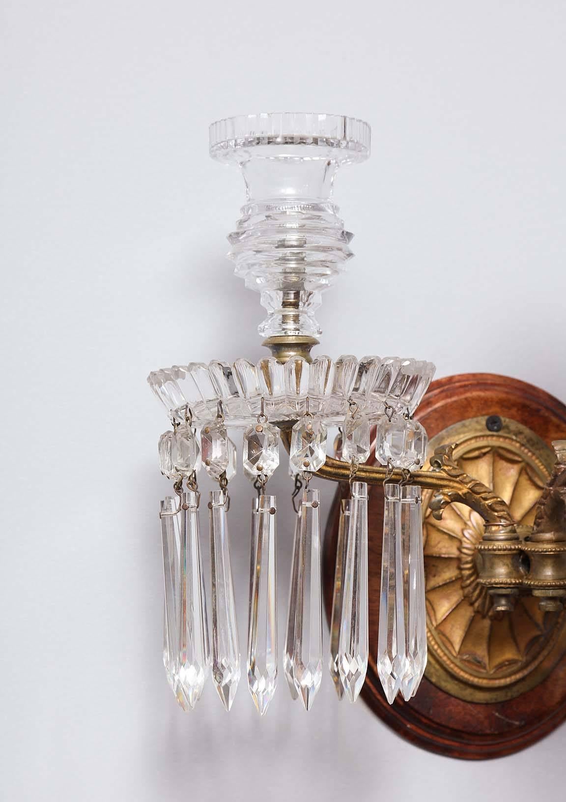 George III Pair of Georgian Two-Light Sconces For Sale