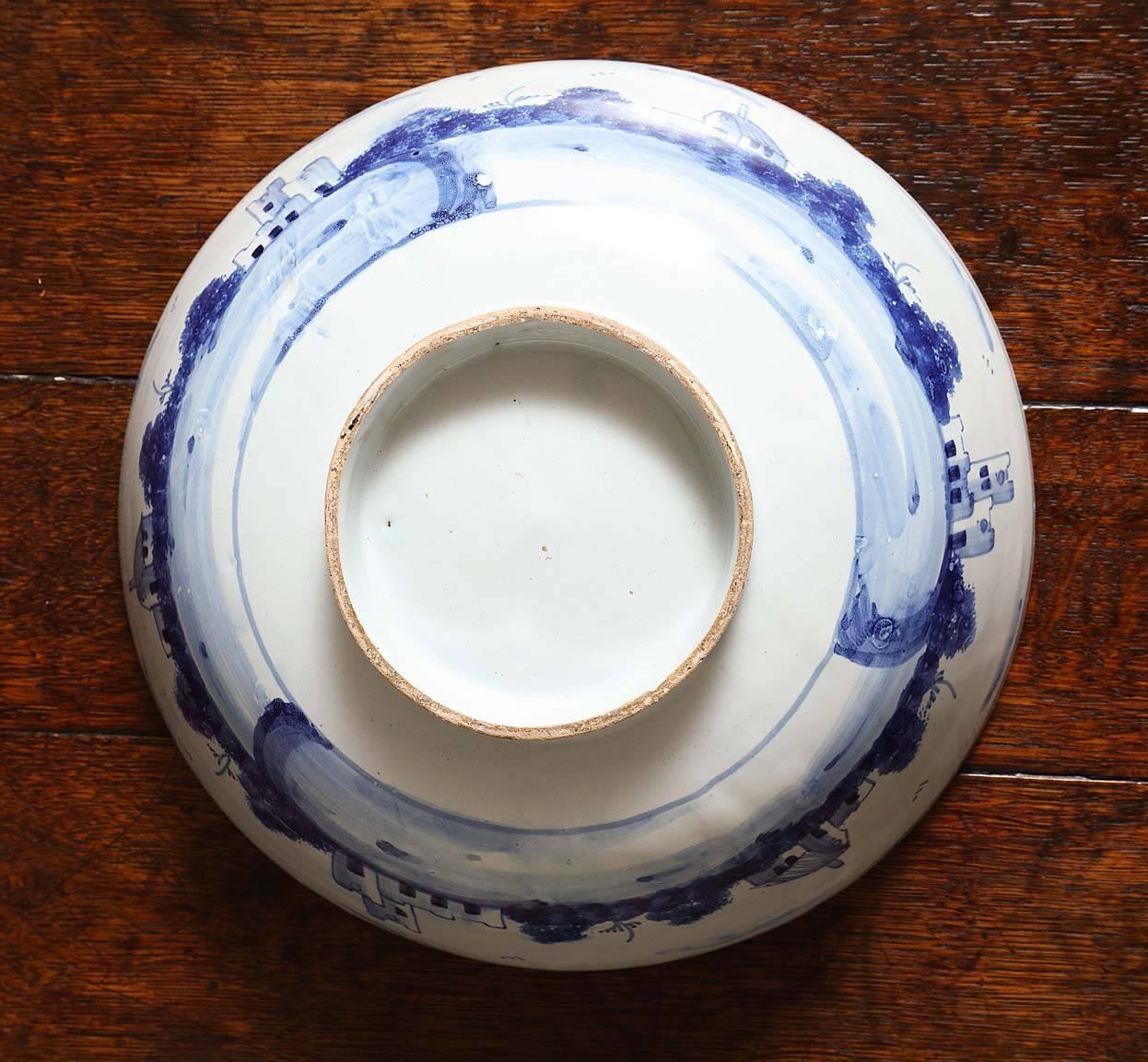 18th Century Delft Punch Bowl 4