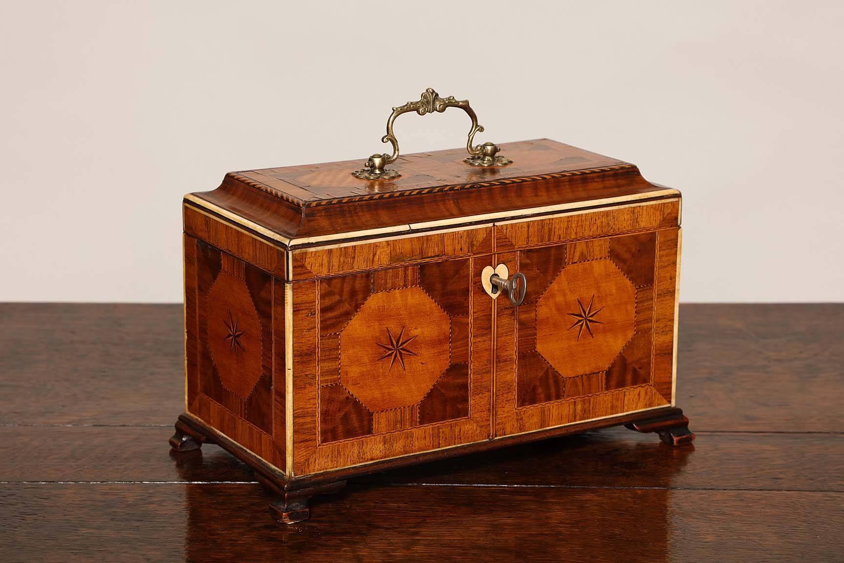 Chippendale Exceptional George III Tea Caddy