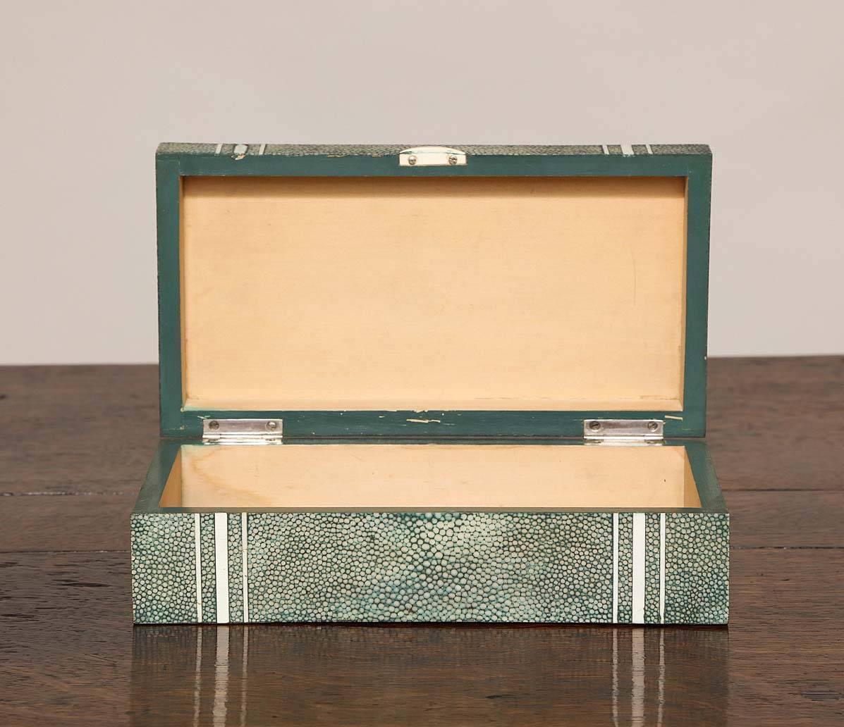French 1930s Bone and Shagreen Box