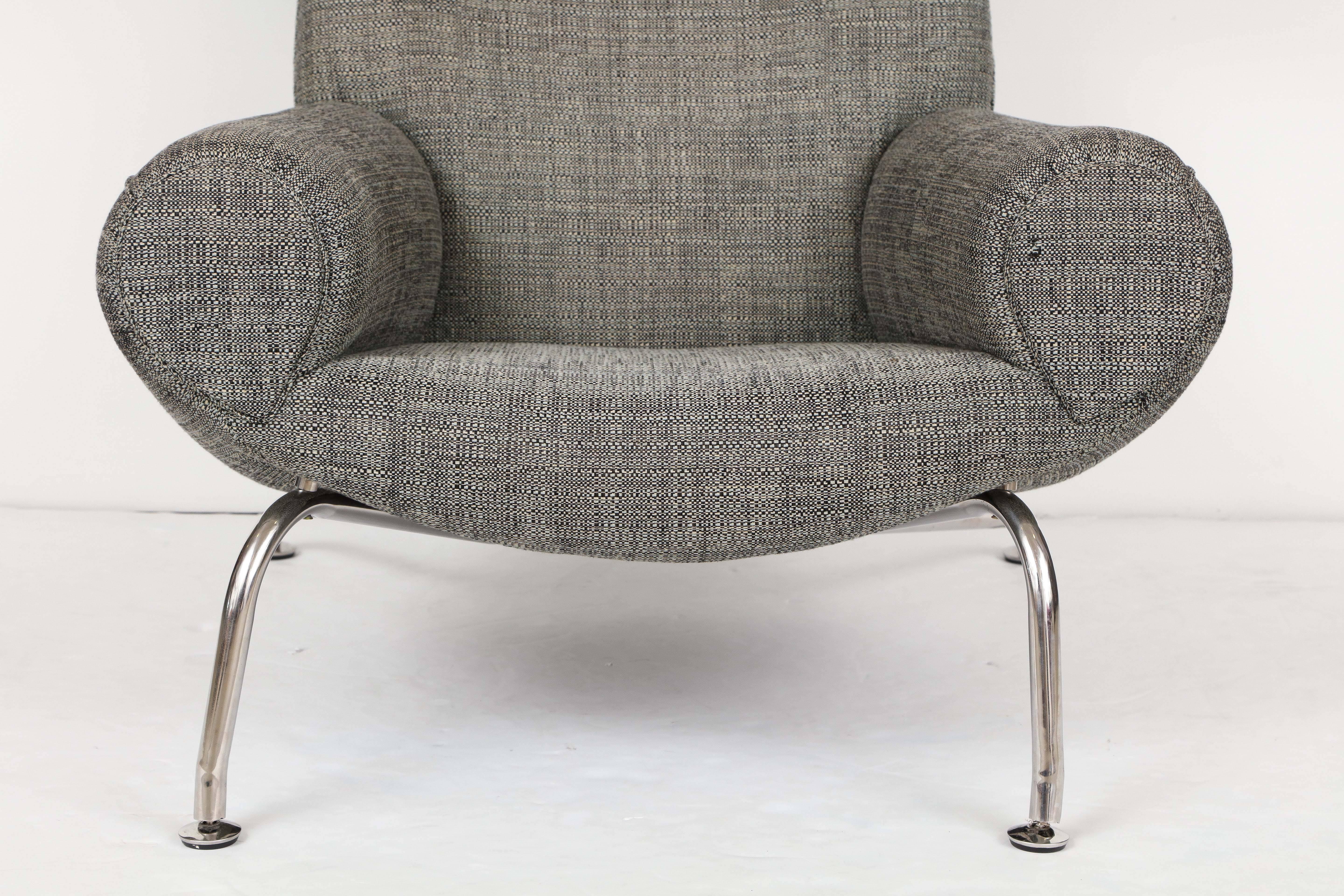 Ox Chair by Hans Wegner in Romo Fabric 1