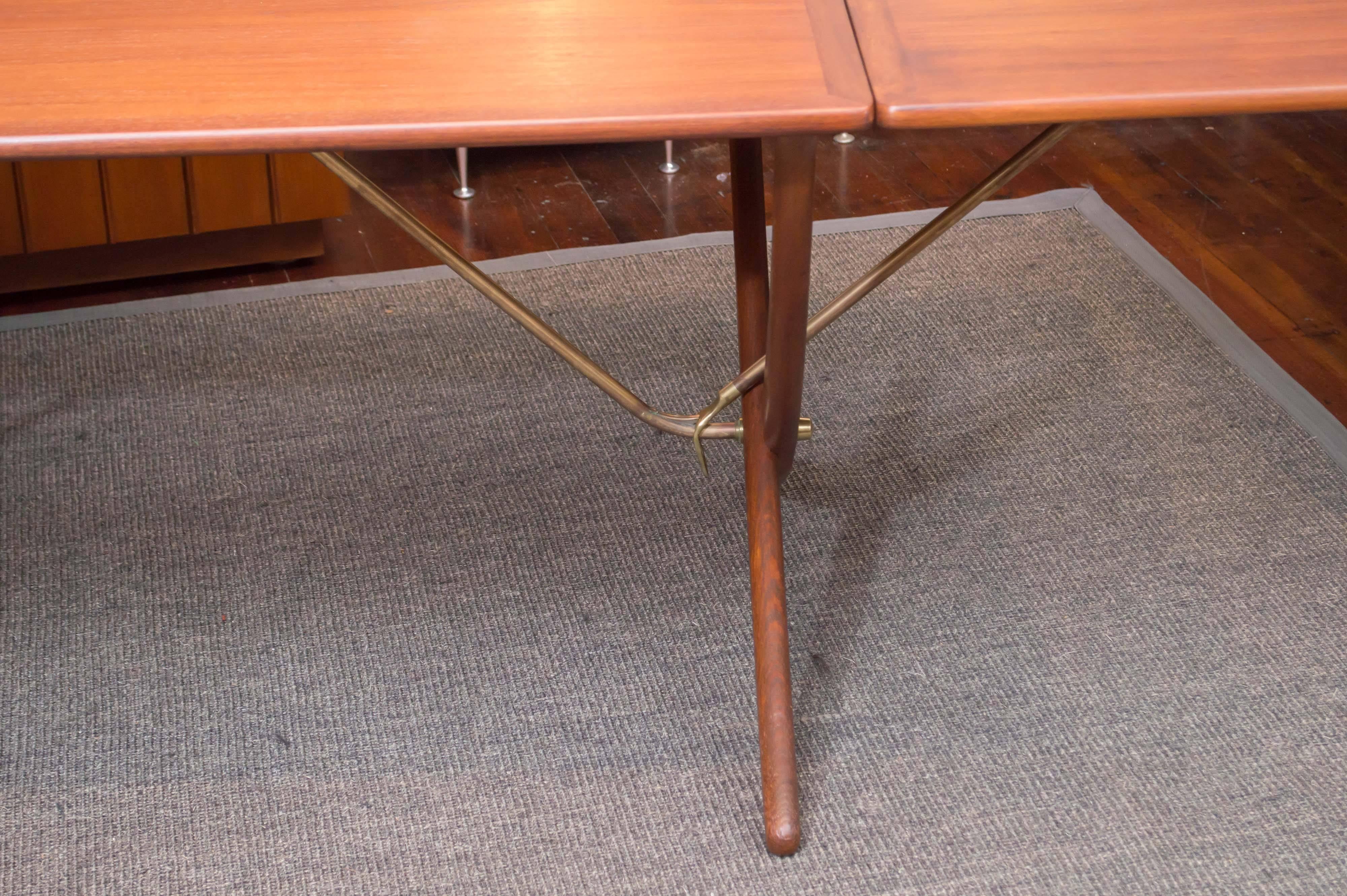 Hans Wegner Dining Table Model AT-304 by Andreas Tuck In Excellent Condition In San Francisco, CA