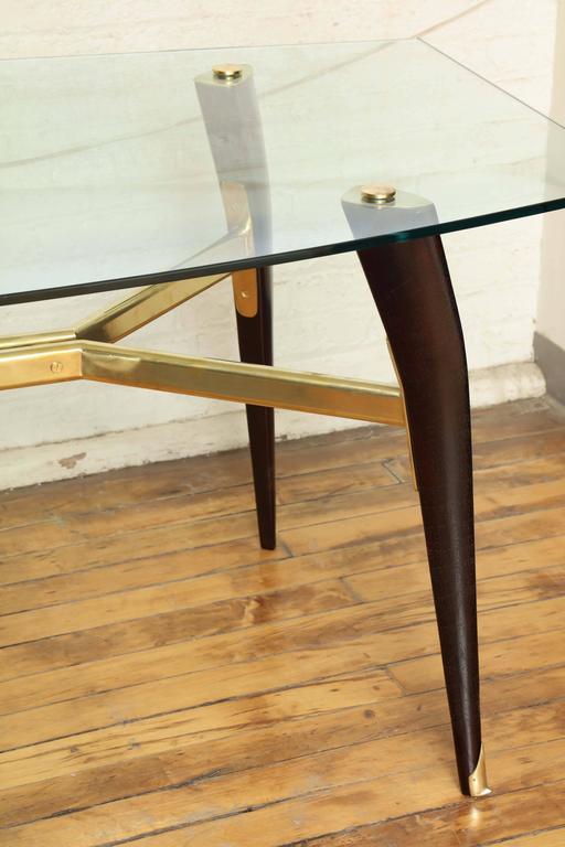 Sleek MidCentury Modern Dining Table in the Manner of Ico Parisi For Sale at 1stdibs Sleek MidCentury Modern Dining Table in the Manner of Ico Parisi For Sale at 1stdibs