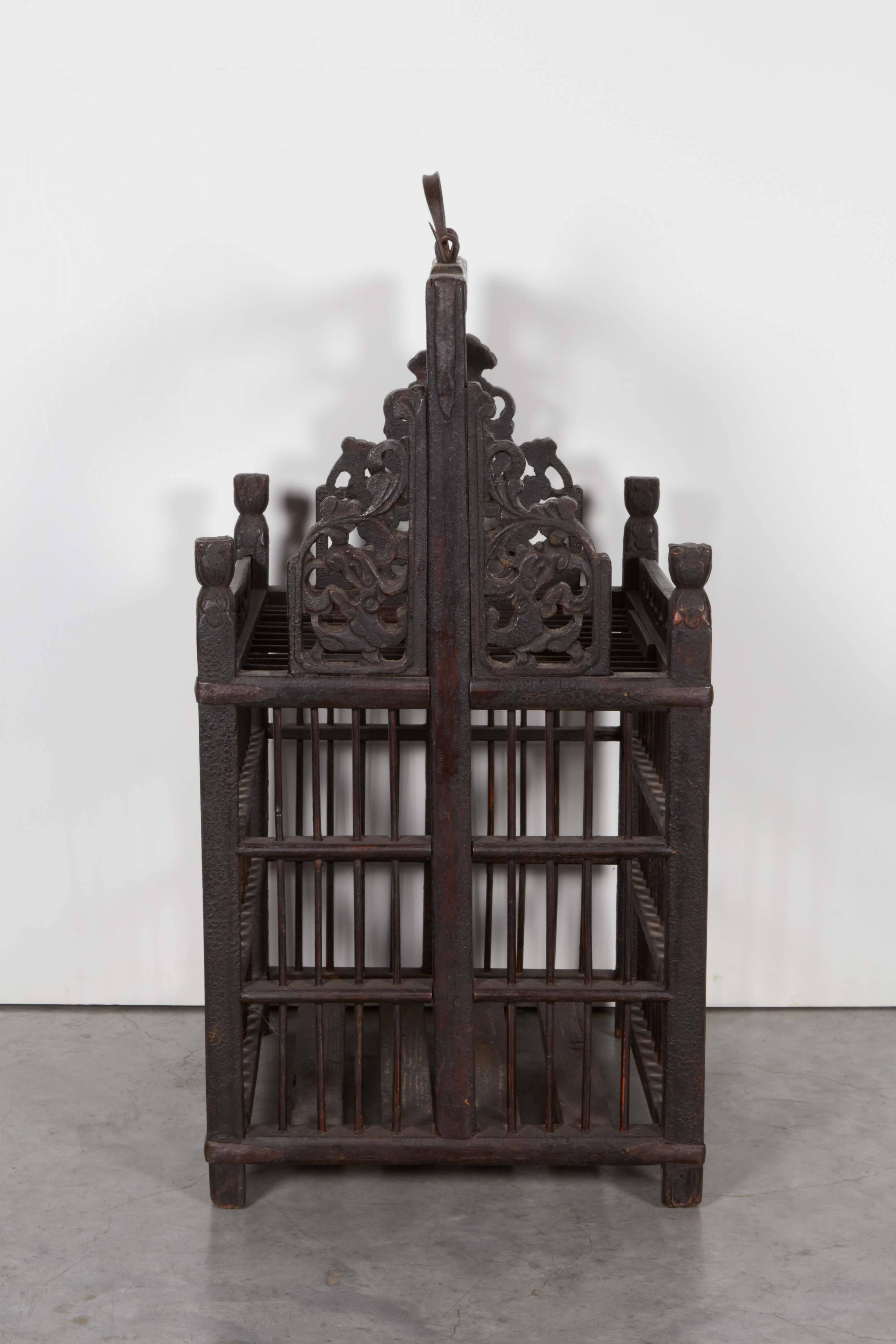 19th Century Chinese Birdcage In Good Condition For Sale In New York, NY