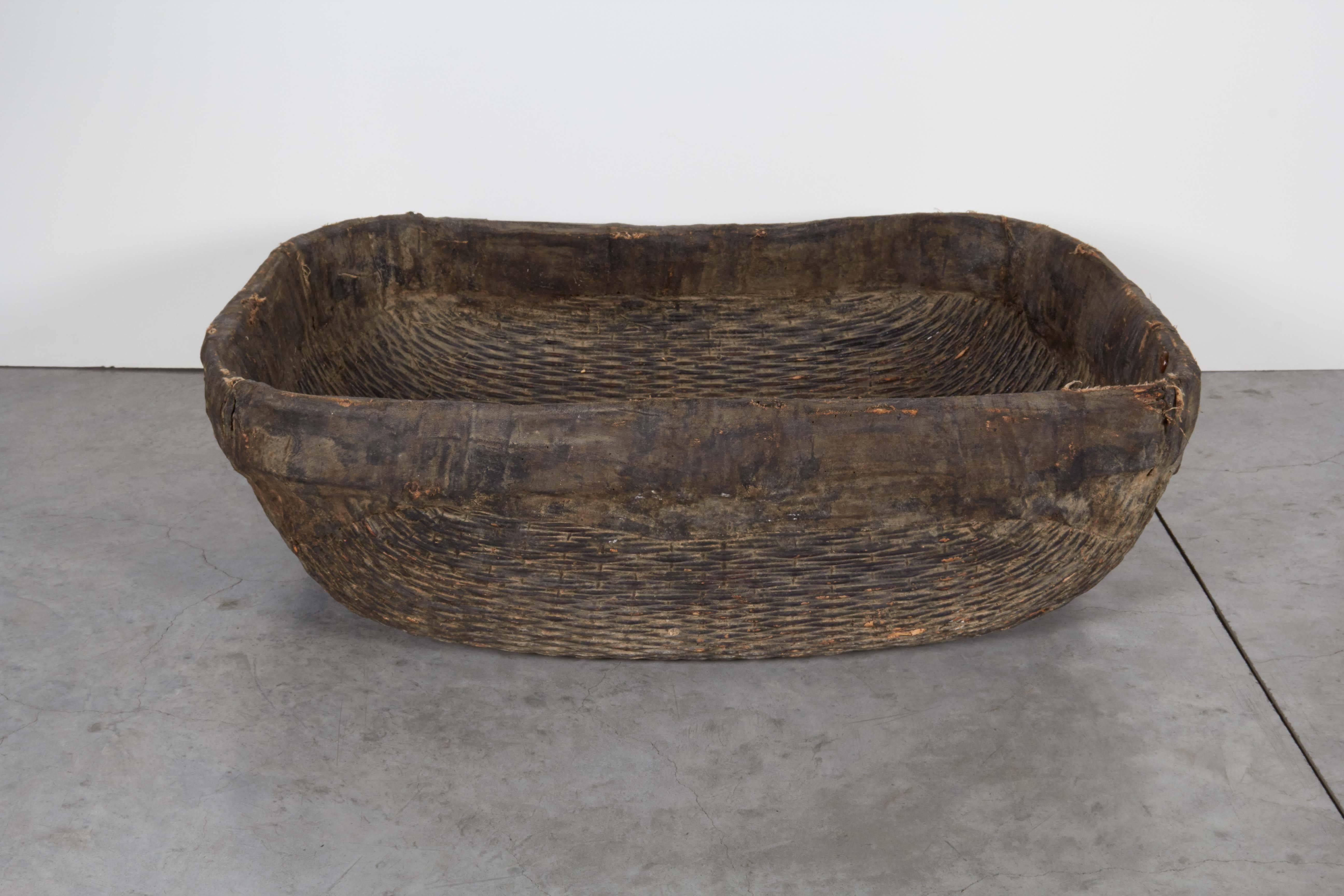 Chinese Large Handmade  Woven Basket For Sale