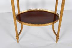 French Two-Tier Oval Gueridon in the Style of Maison Jansen