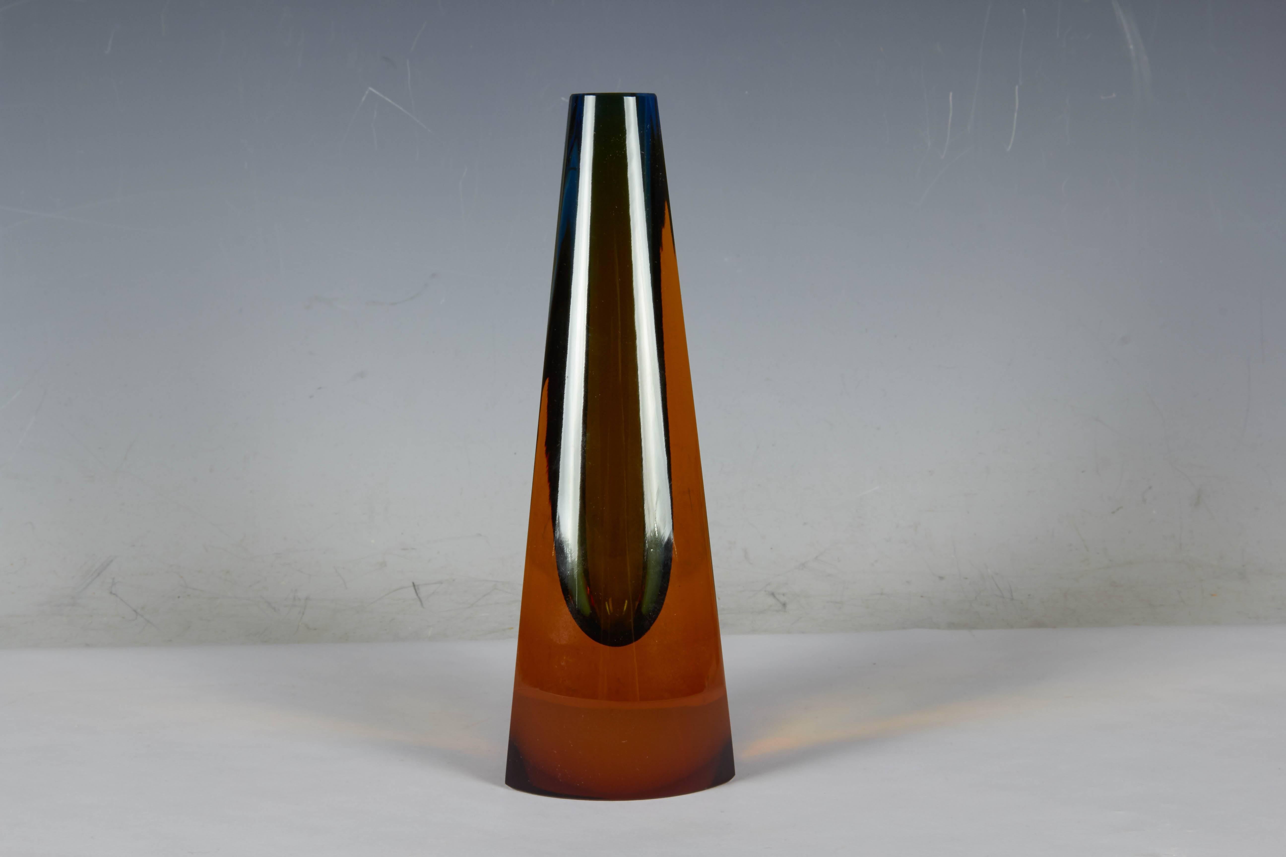 Pavel Hlava Sculptural Glass Vase For Sale at 1stDibs pavel hlava