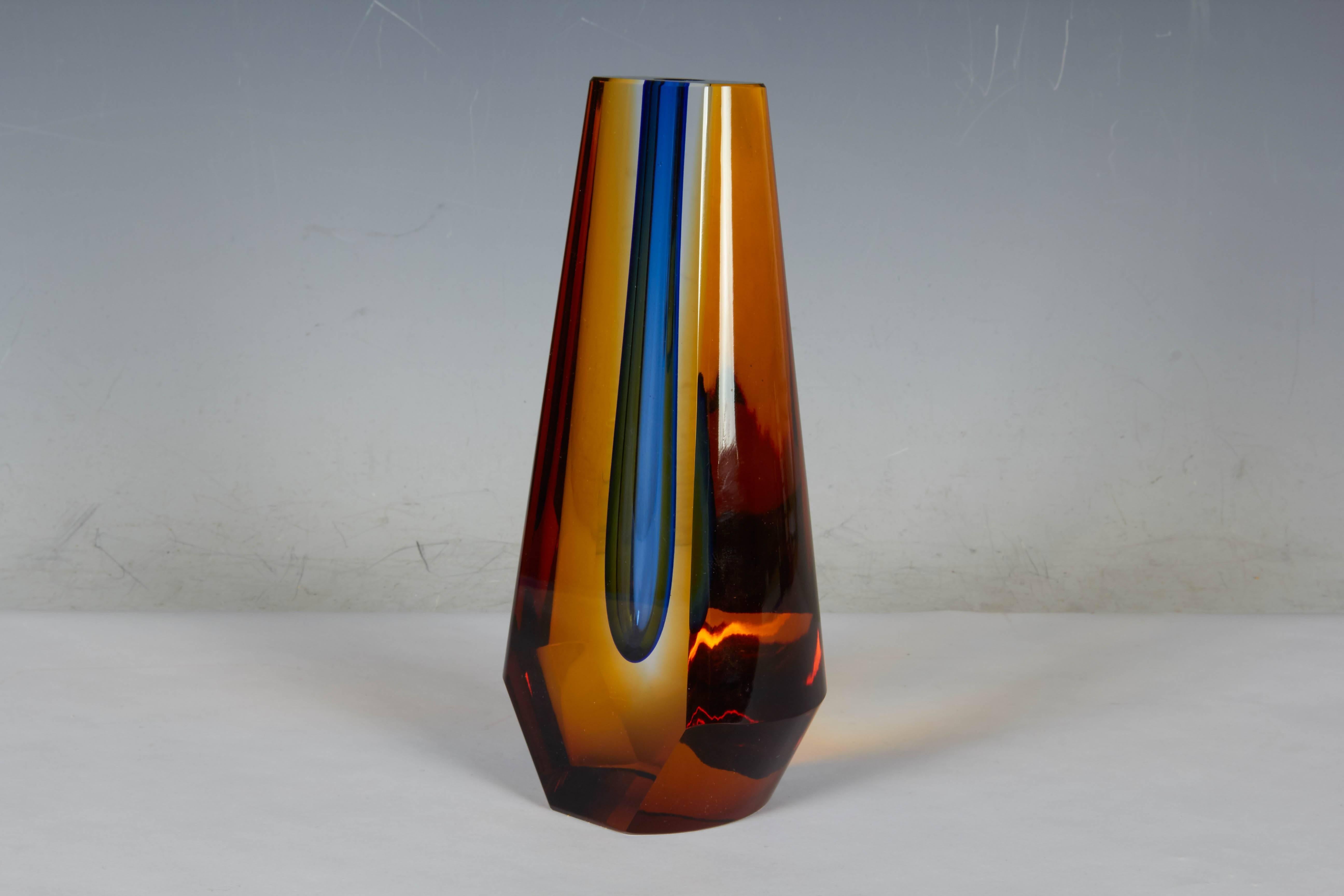 Pavel Hlava Sculptural Glass Vase For Sale at 1stDibs pavel hlava