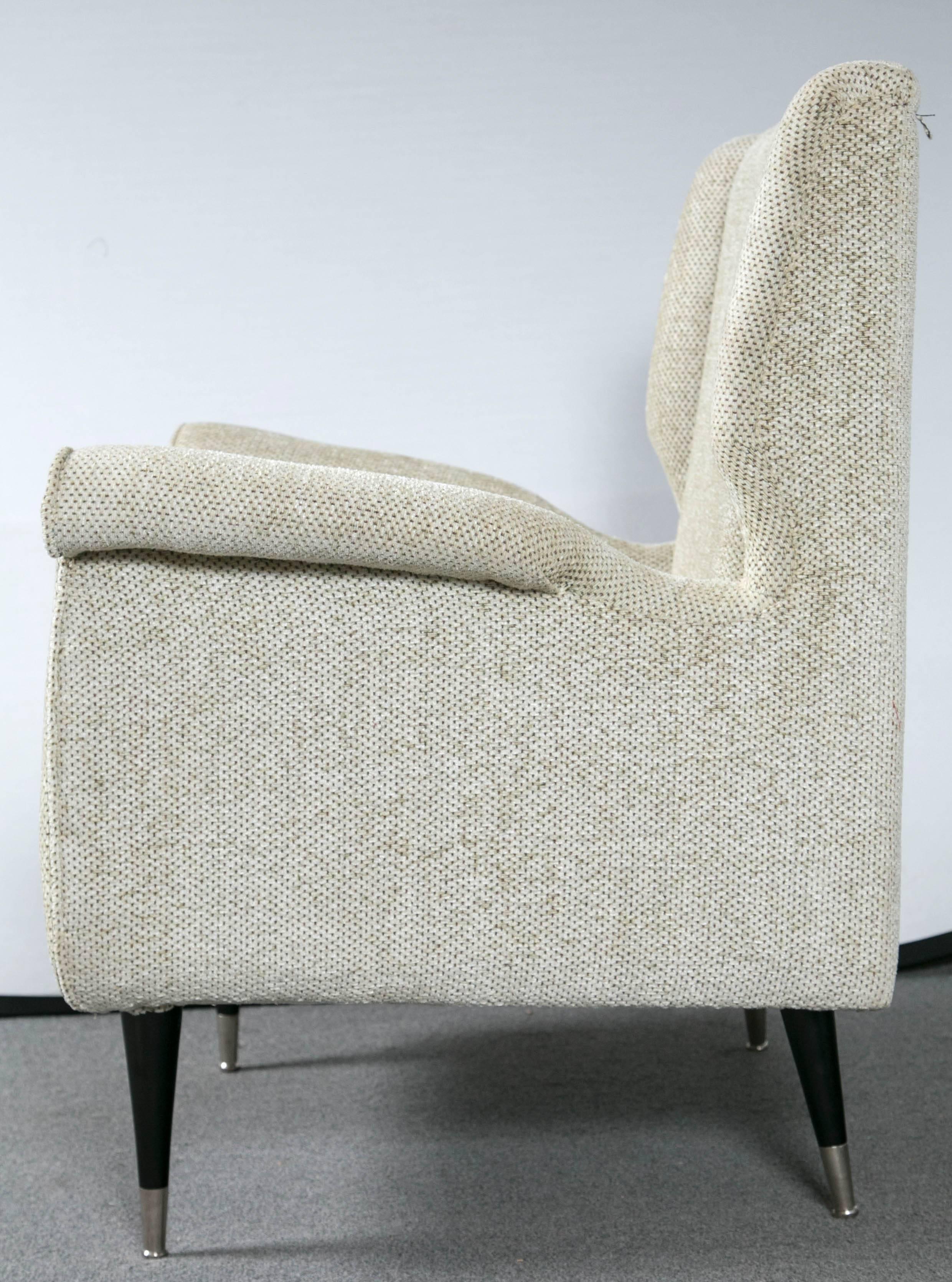 20th Century Pair of Mid-Century Modern Armchairs in the Style of Gio Ponti