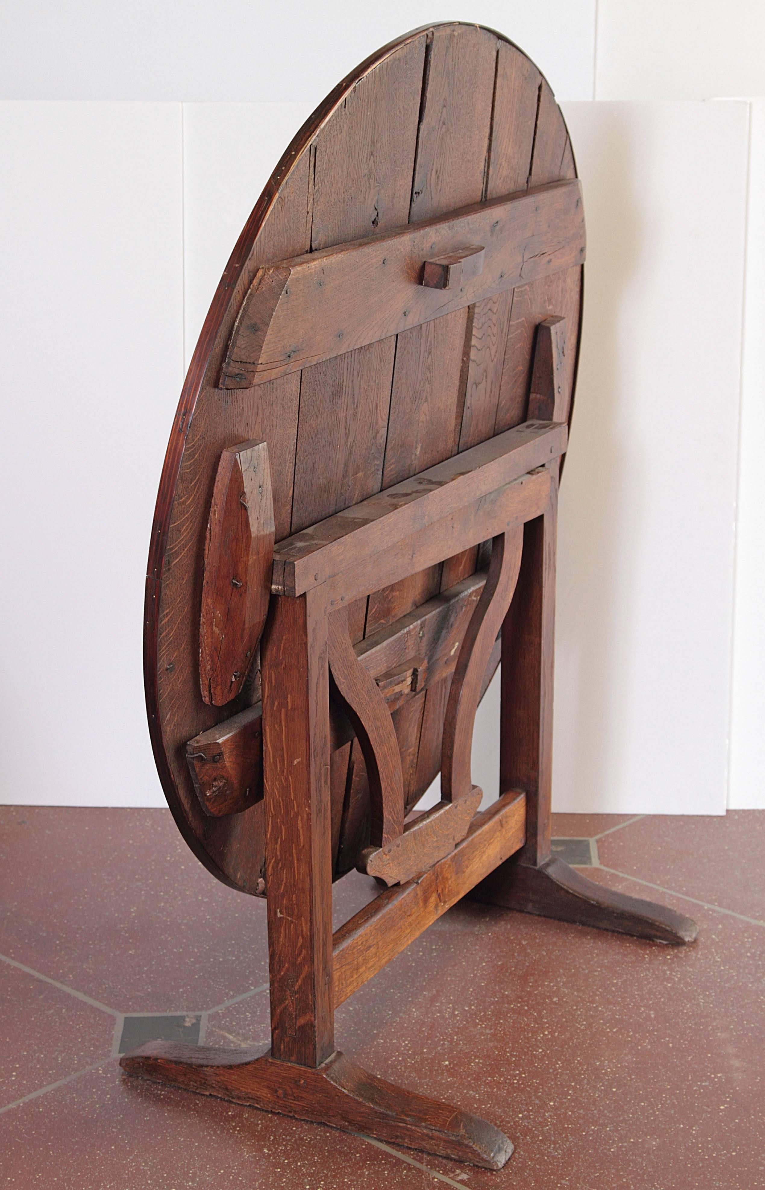 19th Century French Oak Wine Tasting Table 3