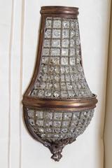 20th Century Pair of Beaded Wall Sconces