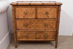 Small Faux Bamboo Chest of Drawers