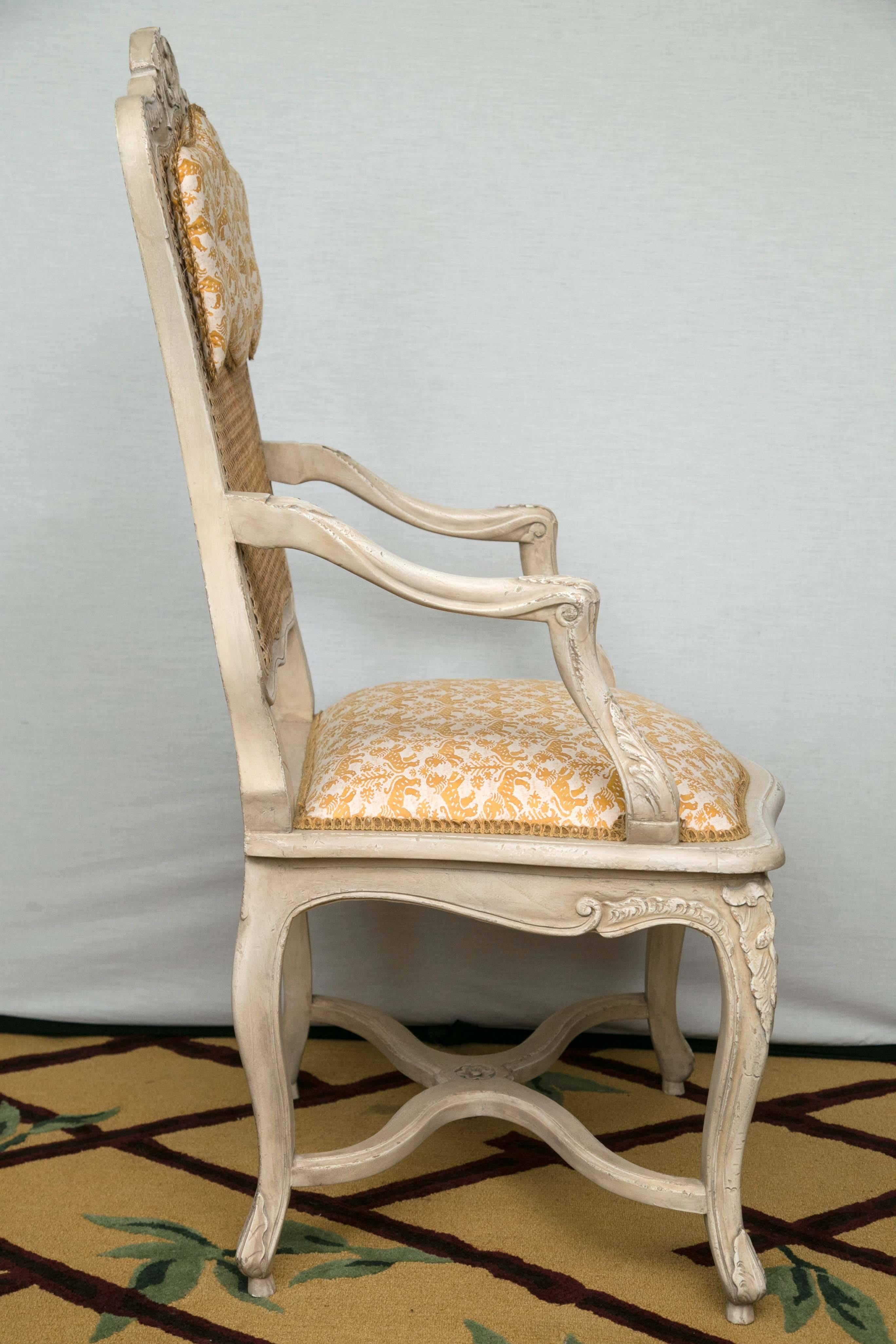 Spectacular Set of 12 Maison Jansen Style Cote, France, Dining Chair In Good Condition In Westport, CT