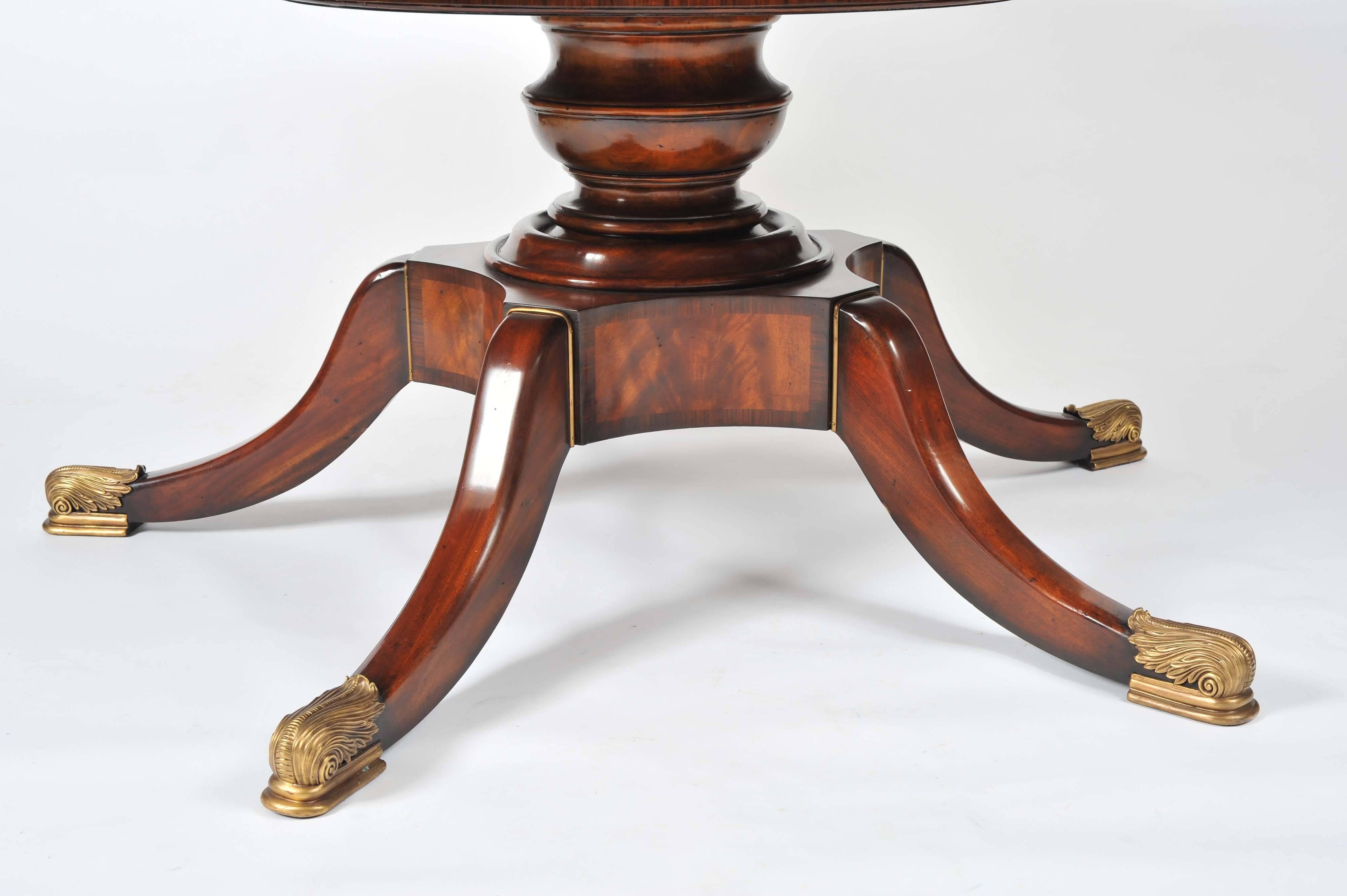 Unknown Flame Mahogany Segmented Circular Extending Table 