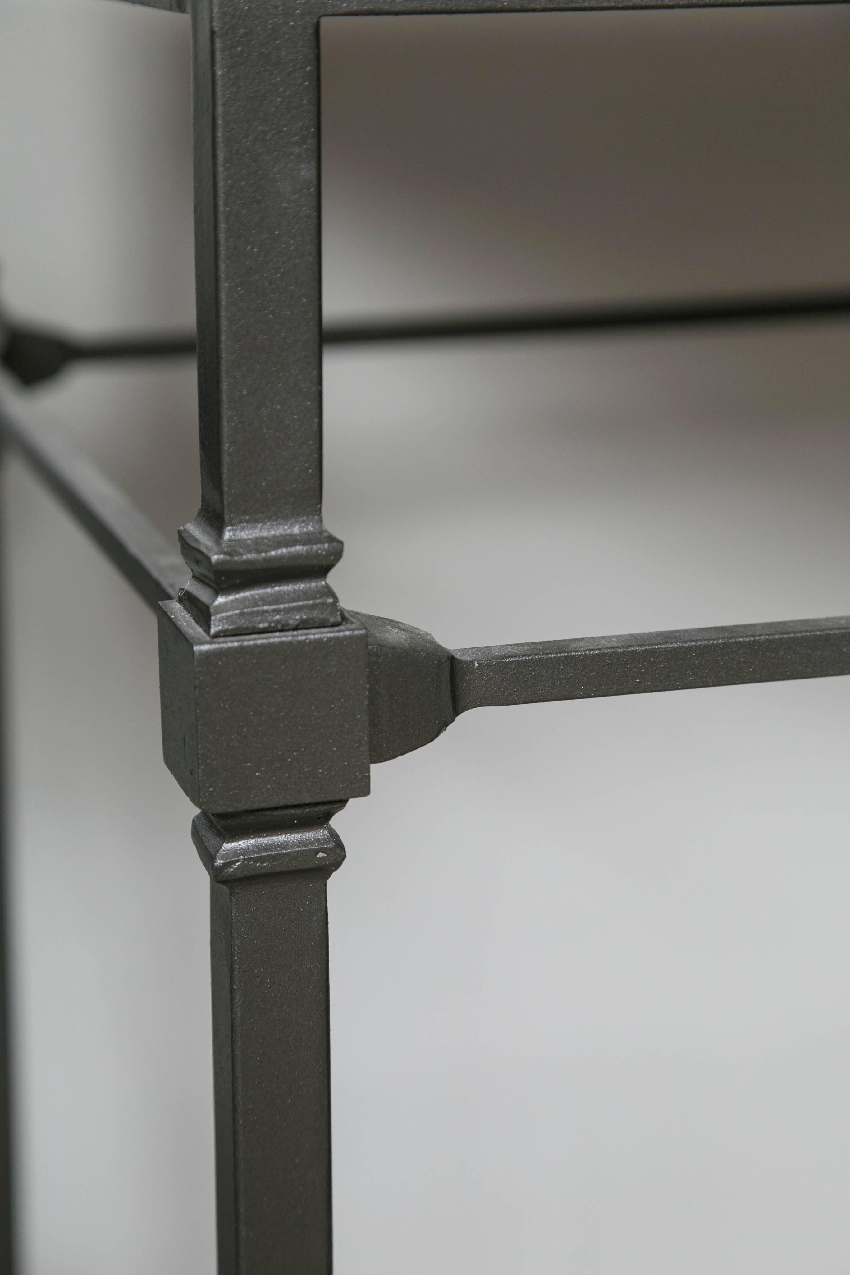 Wrought Iron Console/Sofa Table In Good Condition In Stamford, CT