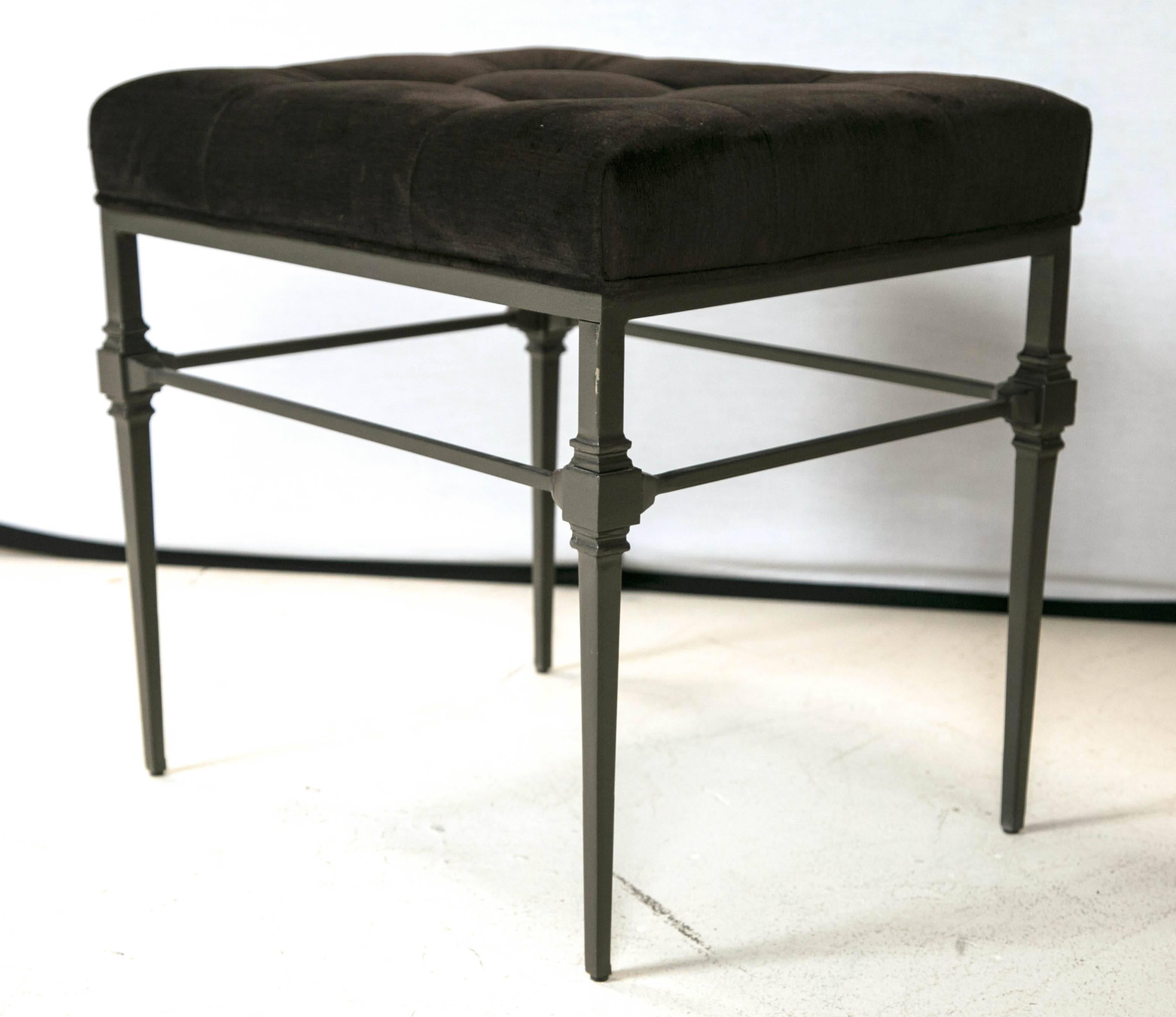 American Wrought Iron Benches or Stools