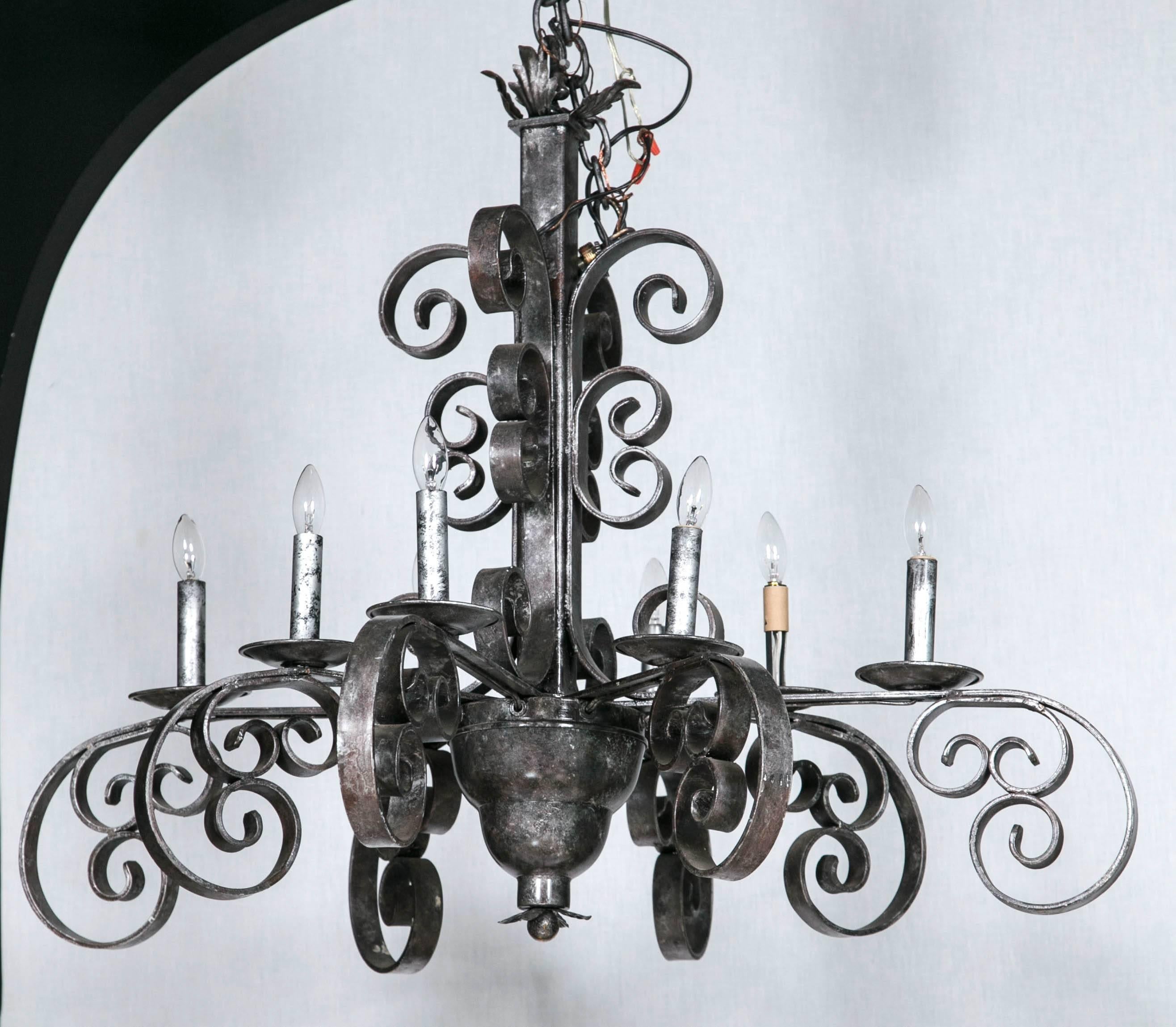 American Cast Iron Industrial Chandelier