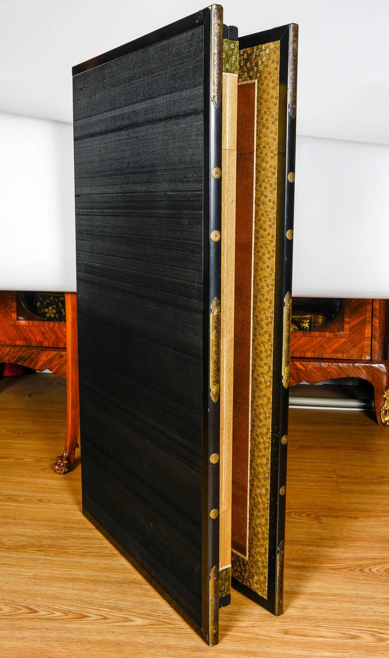 Edo Period Heike and Genji Tale Japanese Screen For Sale 2