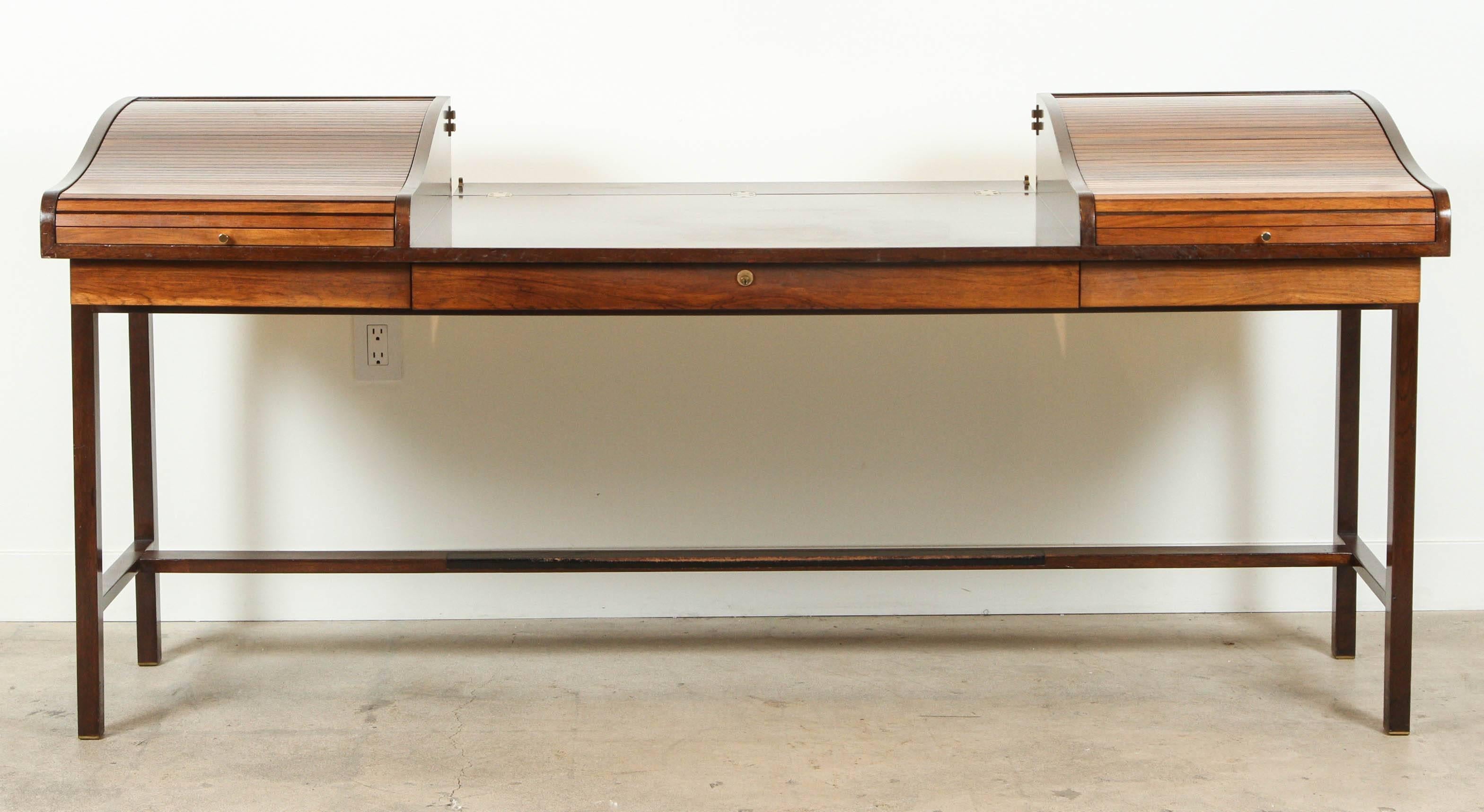 Executive roll-top desk by Edward Wormley for Dunbar.