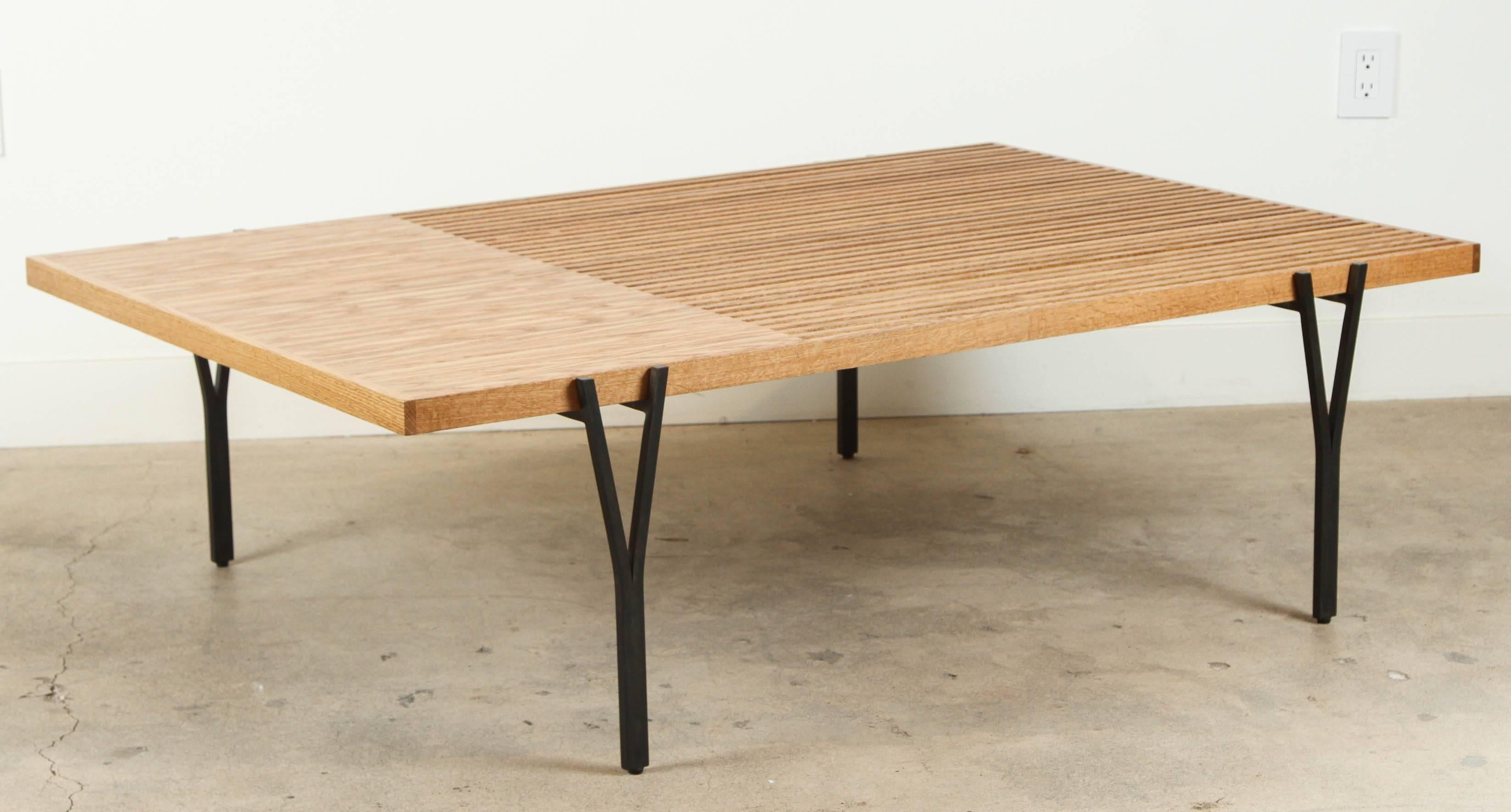 Oak Y-Leg Coffee Table by Lawson-Fenning