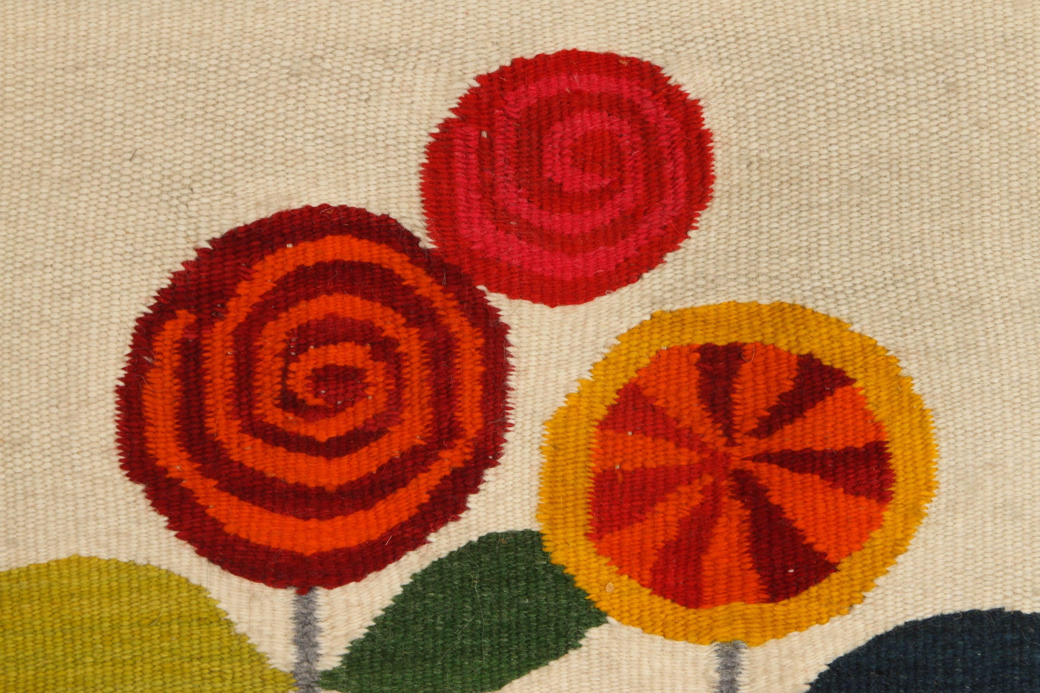 Iconic Ackerman imagery on this beautiful tapestry for Era. Designed by Evelyn Ackerman and woven by skilled craftsmen and women in Mexico City. An example of this tapestry is illustrated in 
