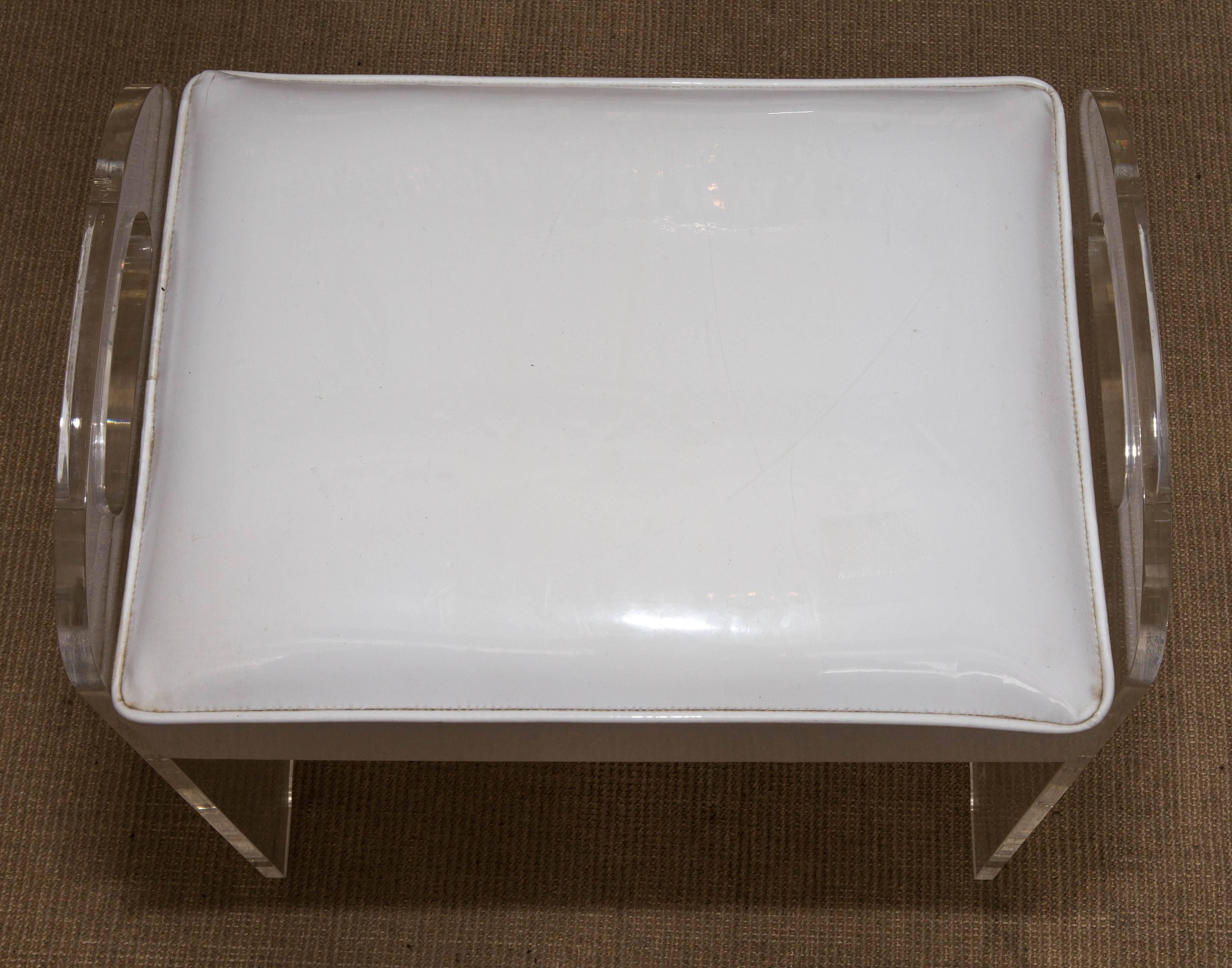 Mid-20th Century Mid-Century Lucite Bench For Sale