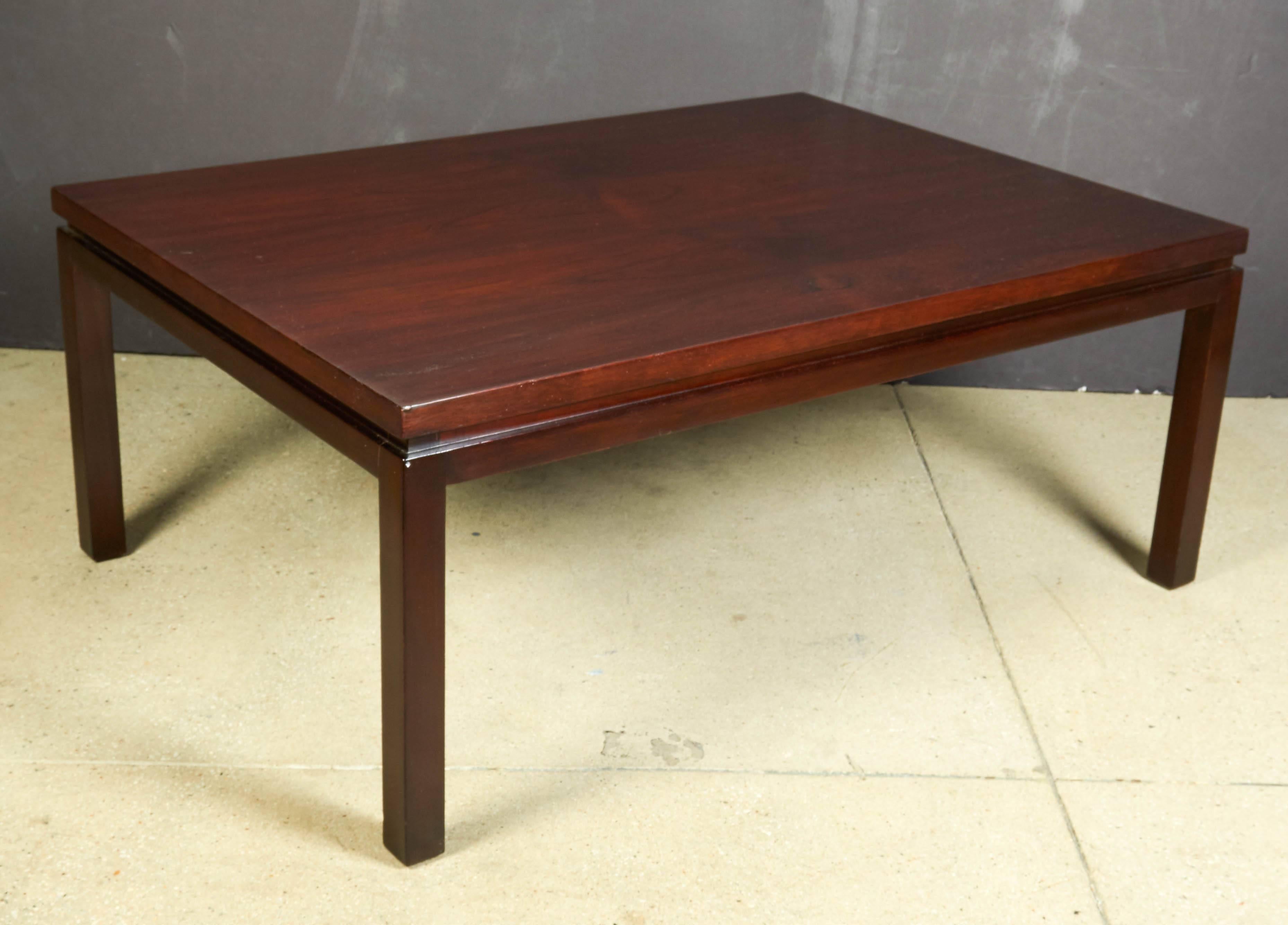 North American Rosewood Coffee Table For Sale