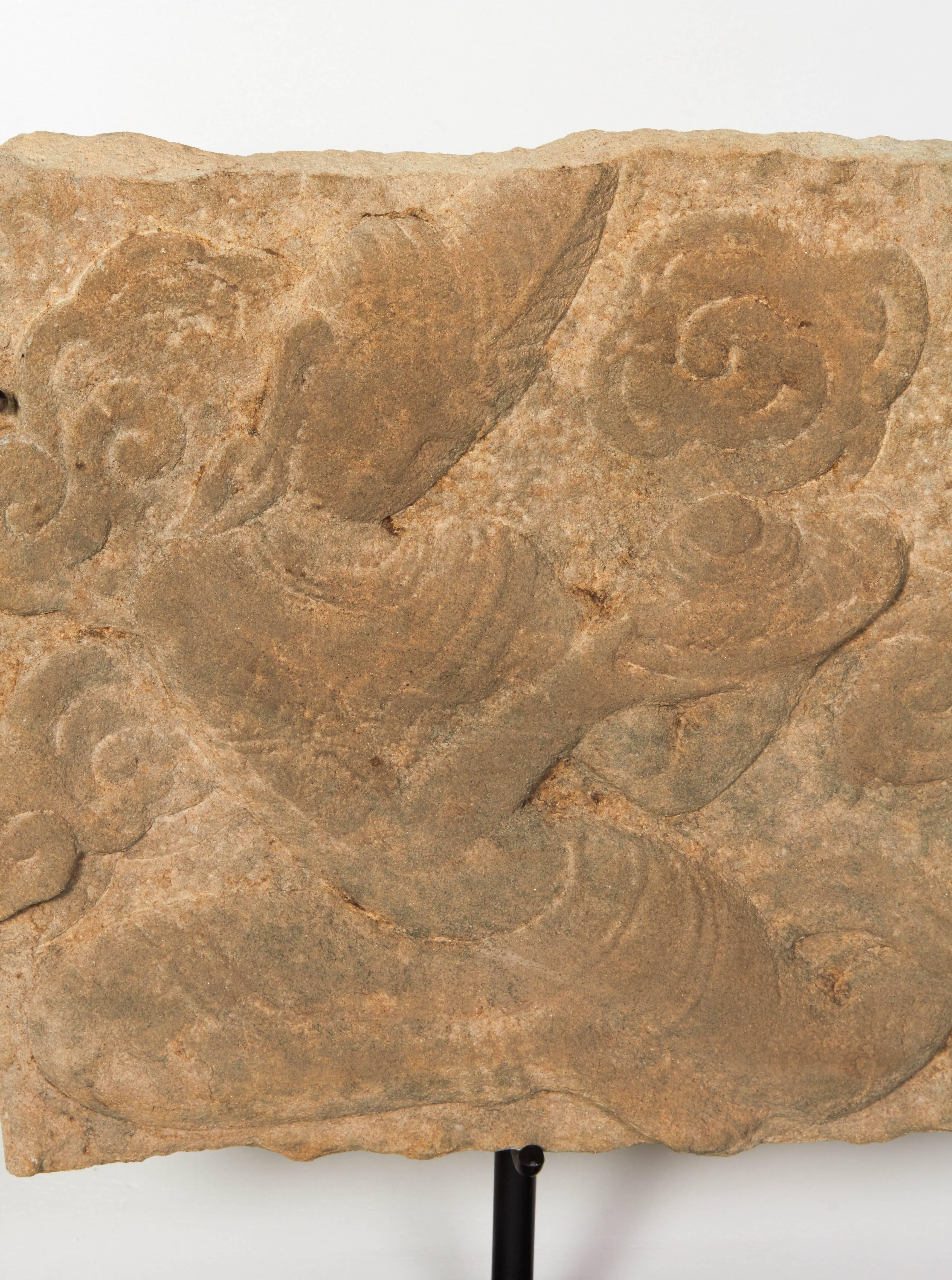 Thai Carved Sandstone Temple Fragments