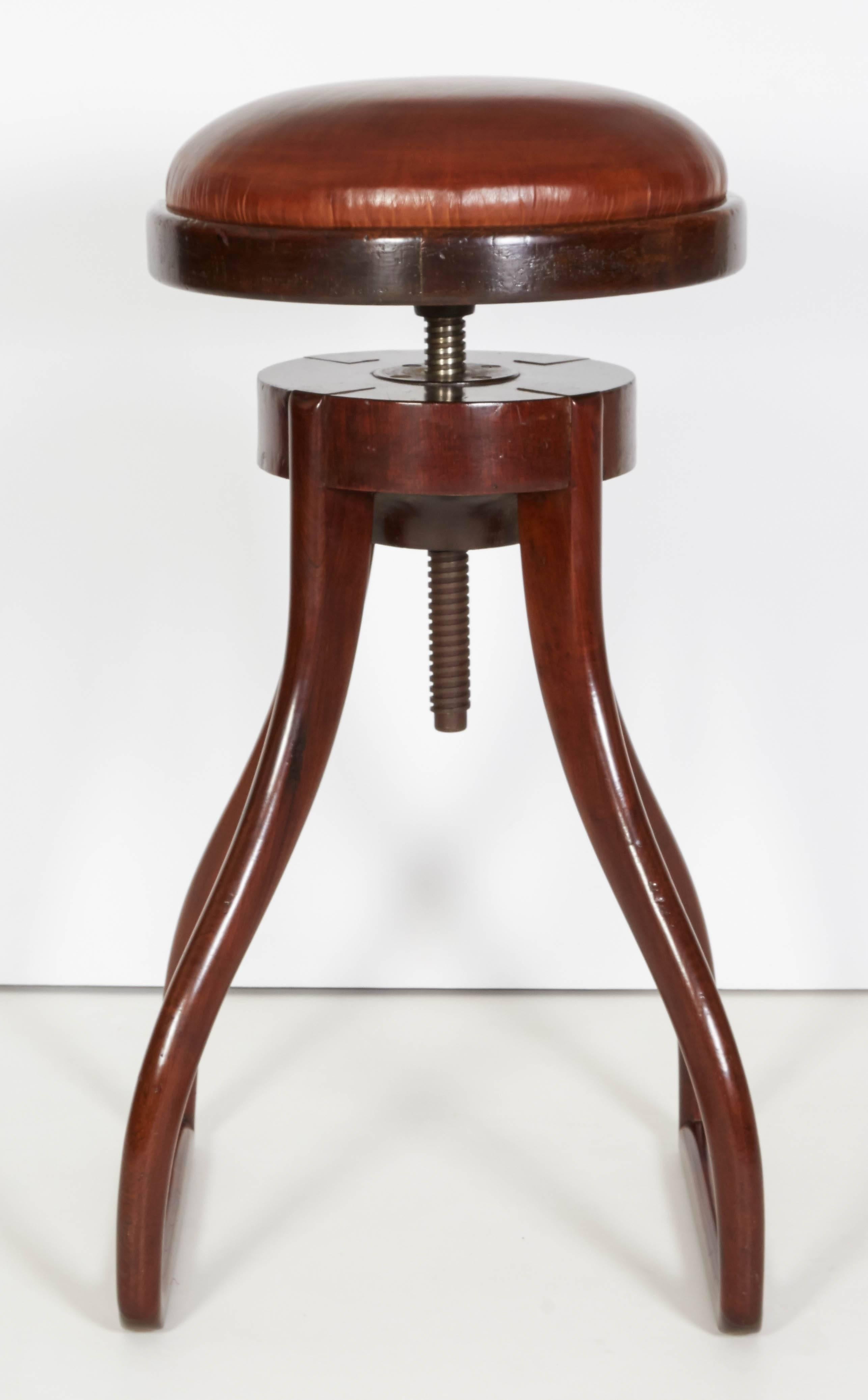 Danish Drafting Stool In Good Condition In New York, NY