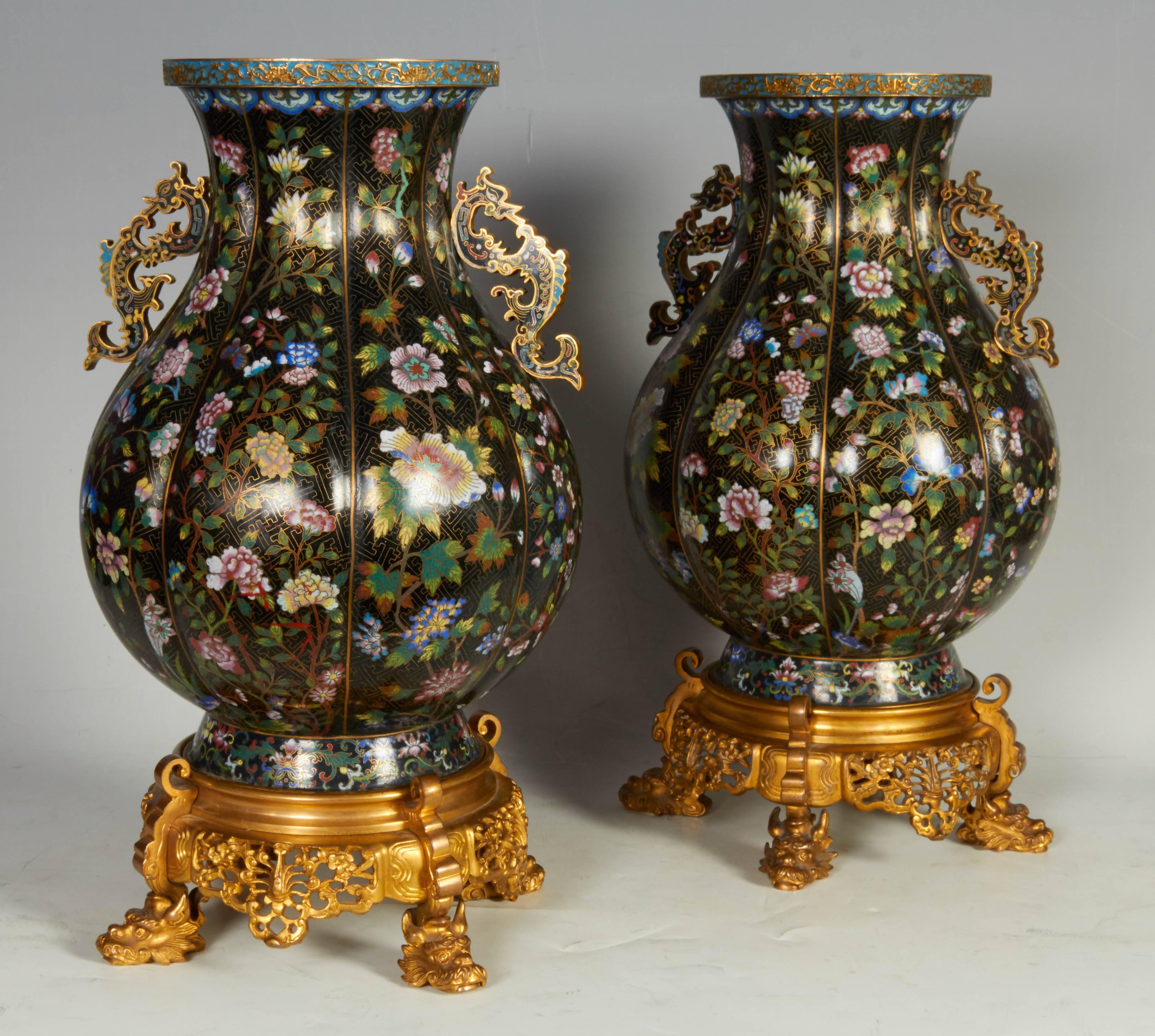 A fabulous pair of antique Chinese 