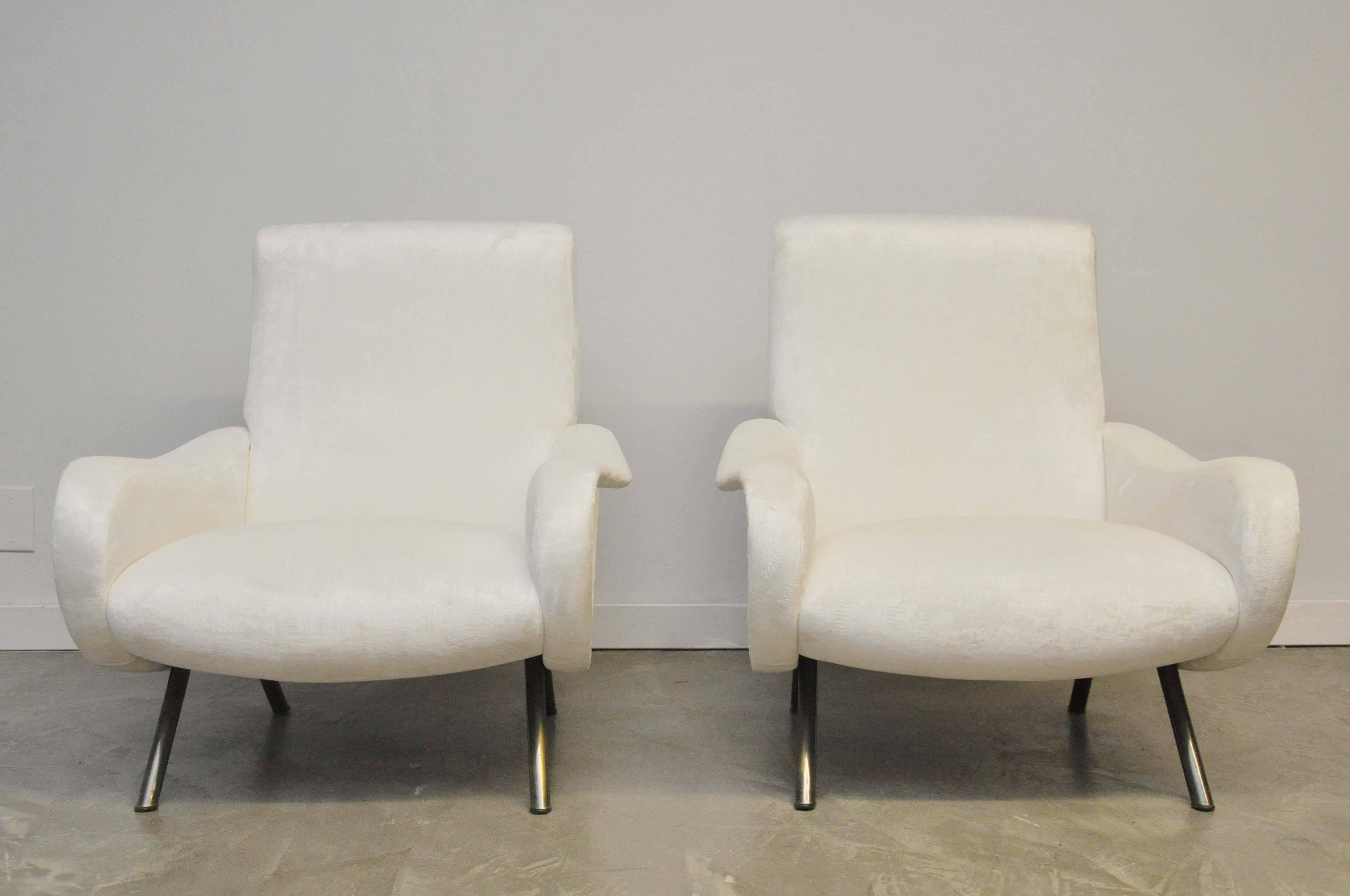 20th Century Marco Zanuso Pair of Vintage Lady Chairs