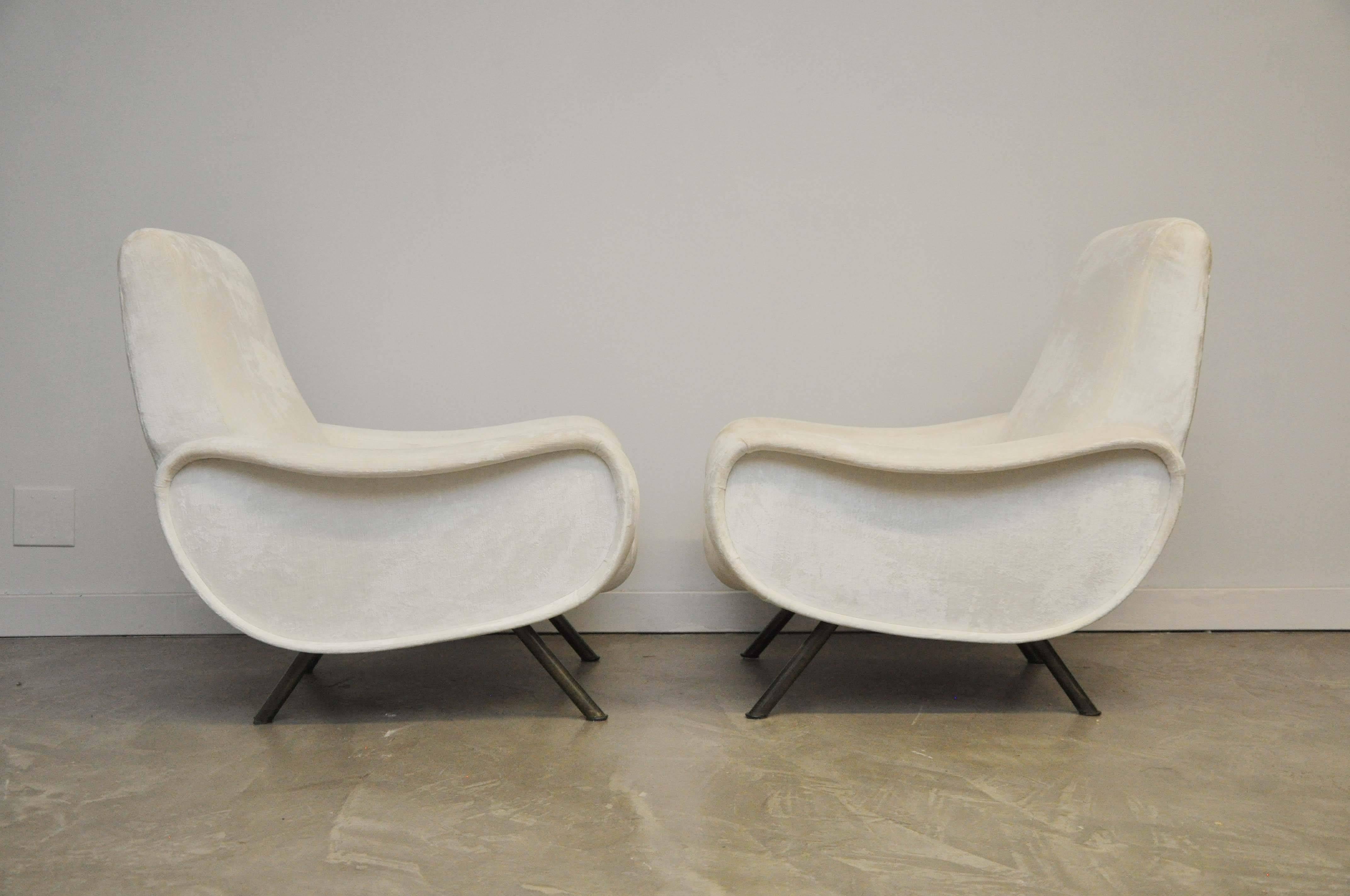 Marco Zanuso Pair of Vintage Lady Chairs 1
