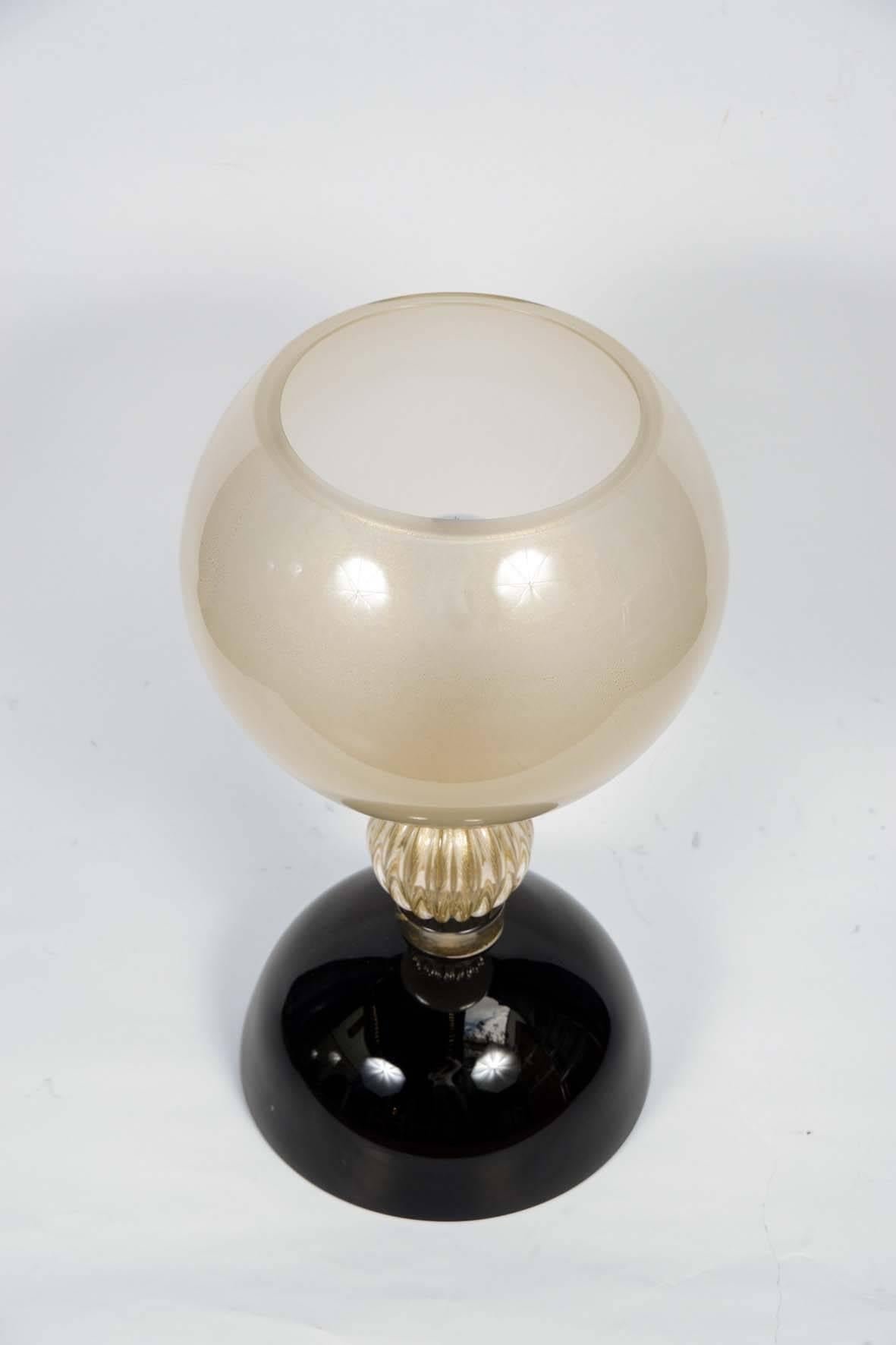 Pair of Table Lamps in Murano Glass In Excellent Condition In Saint ouen, FR