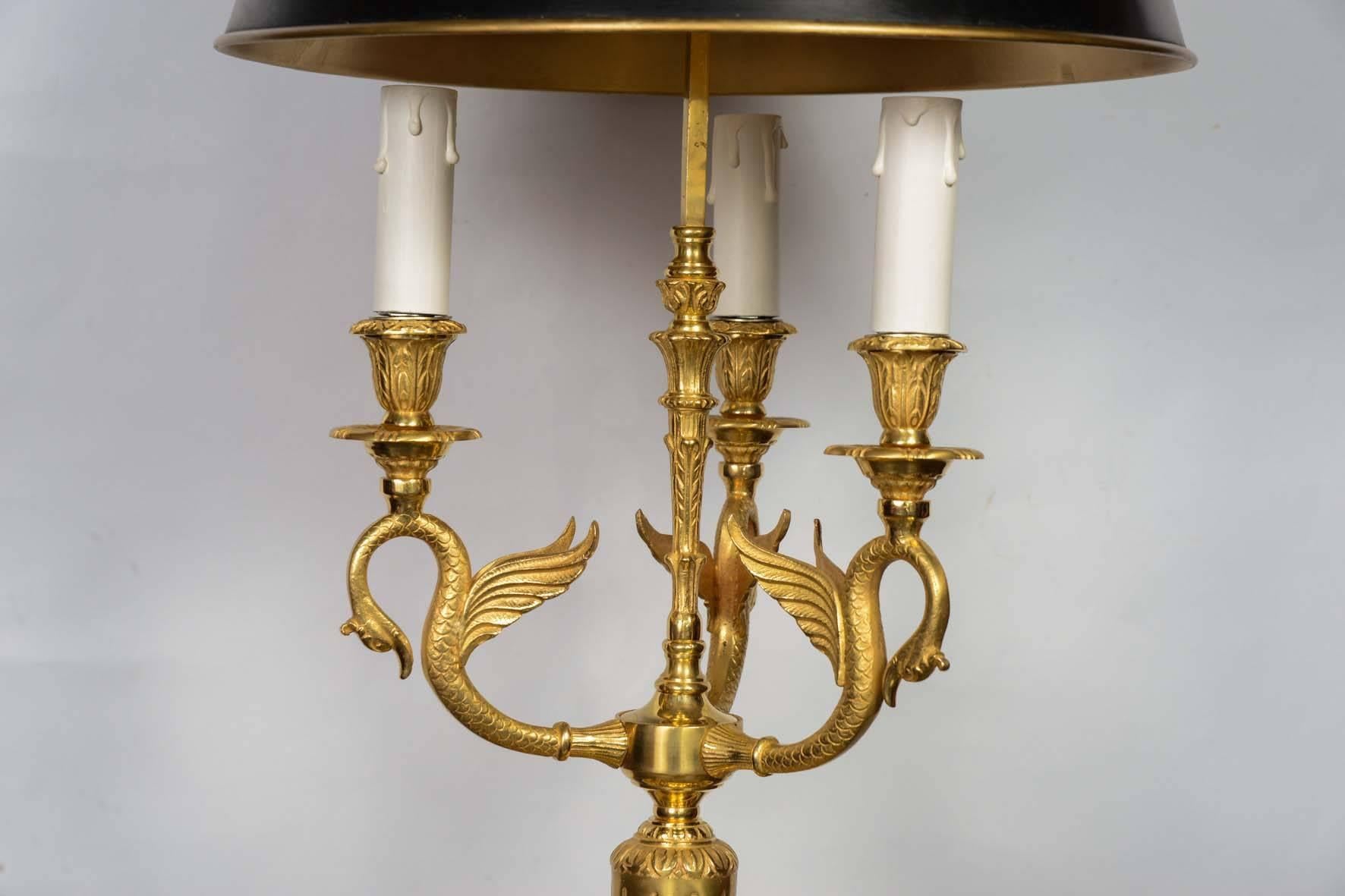 French Pair of Gorgeous Bouillotte Lamp For Sale