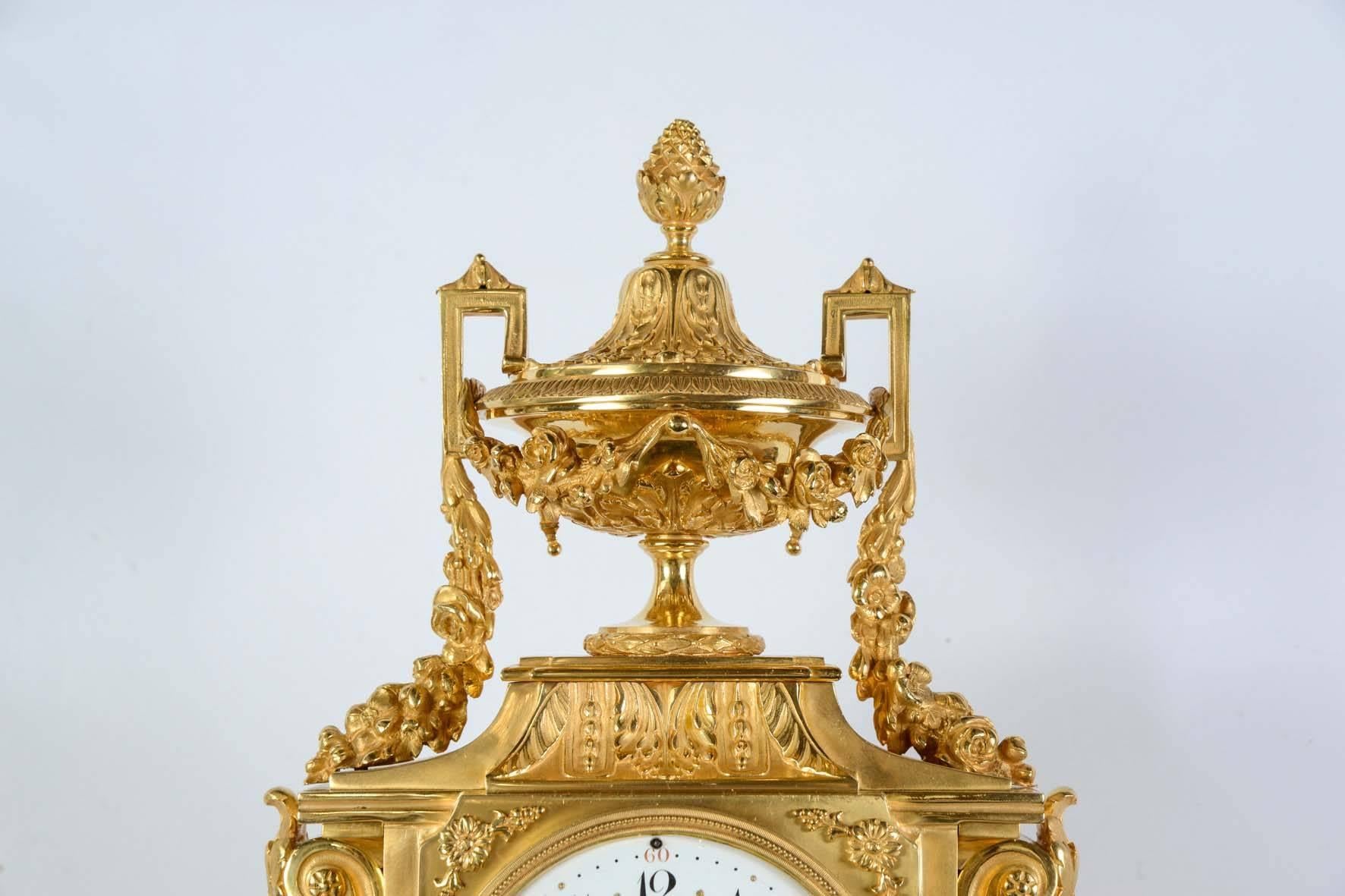 French Mantel Clock Ornament For Sale