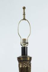 Moorish Indo Persian Brass Table Lamp