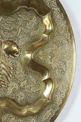 Anglo Raj Hanging Hammered Polished Brass Tray