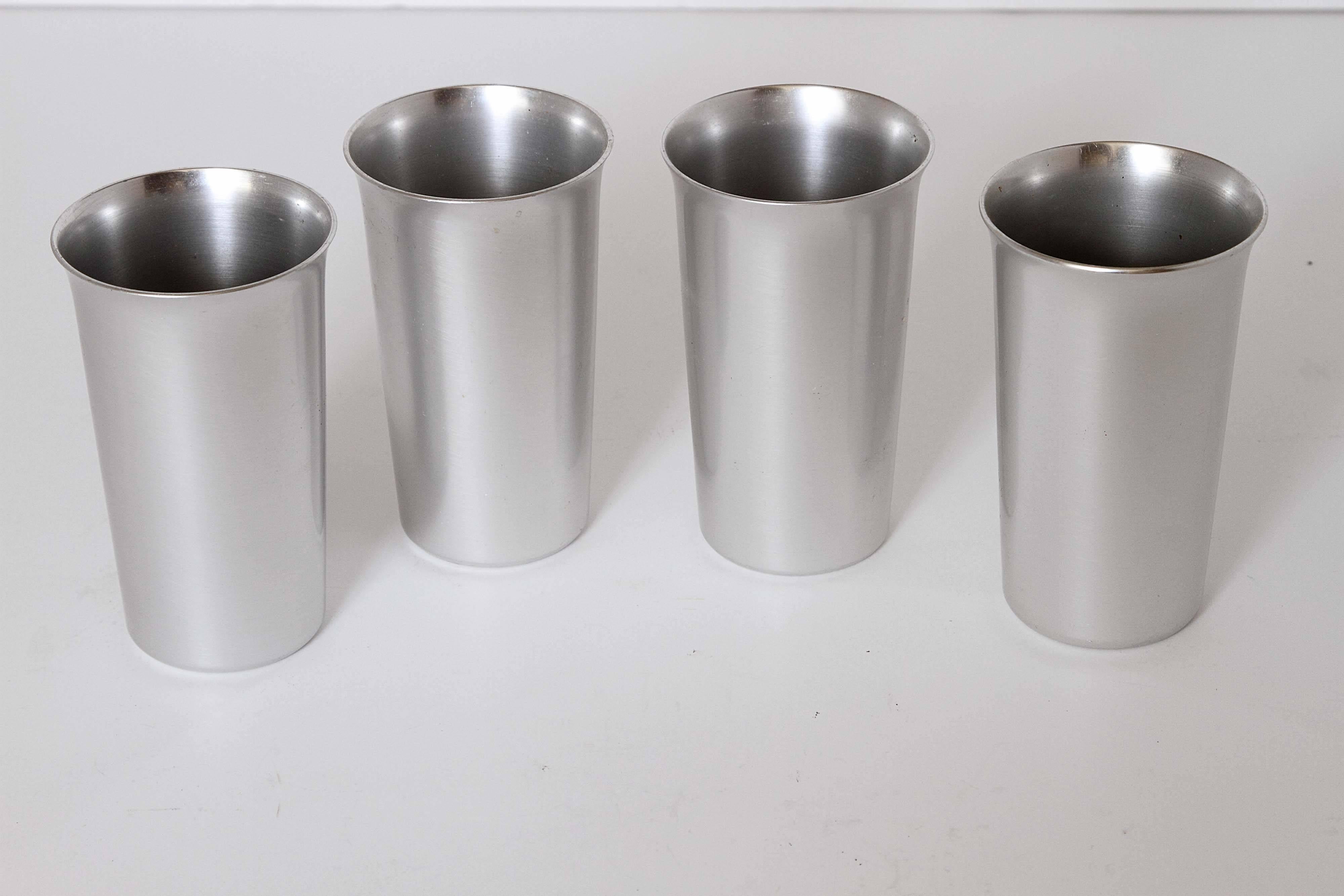 American Collection Lurelle Guild Machine Age Aluminum Kensington Cocktail Serving Pieces