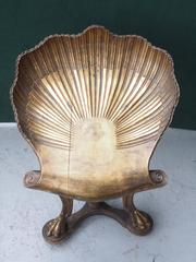 Italian Gilt Grotto Piano Stool