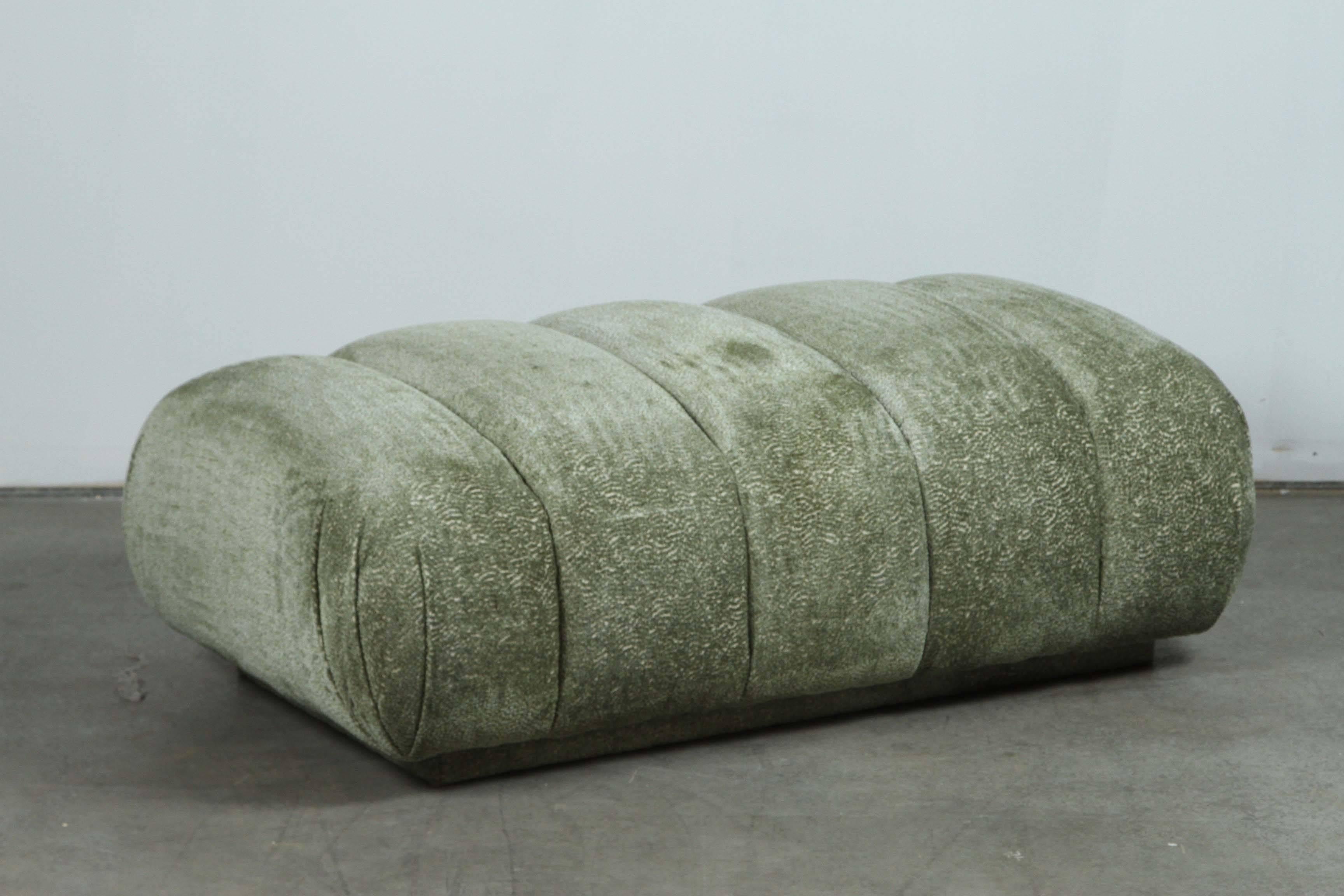 American Channeled Ottoman by Steve Chase