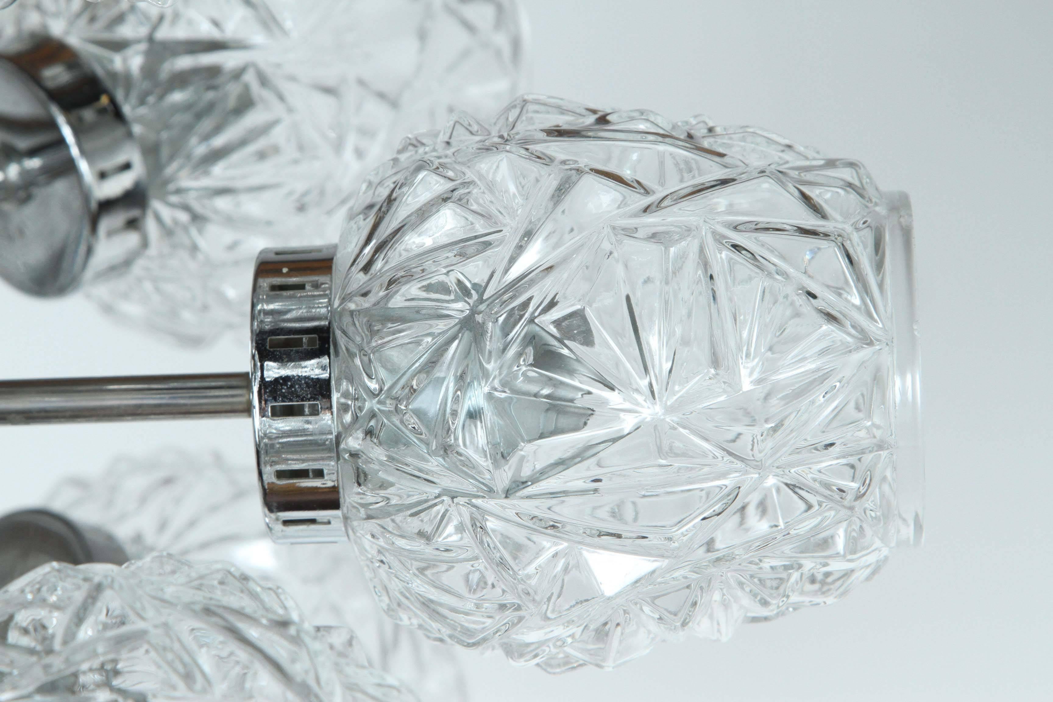 Mid-Century Modern Lustre Spoutnik allemand à dix-huit bras en vente
