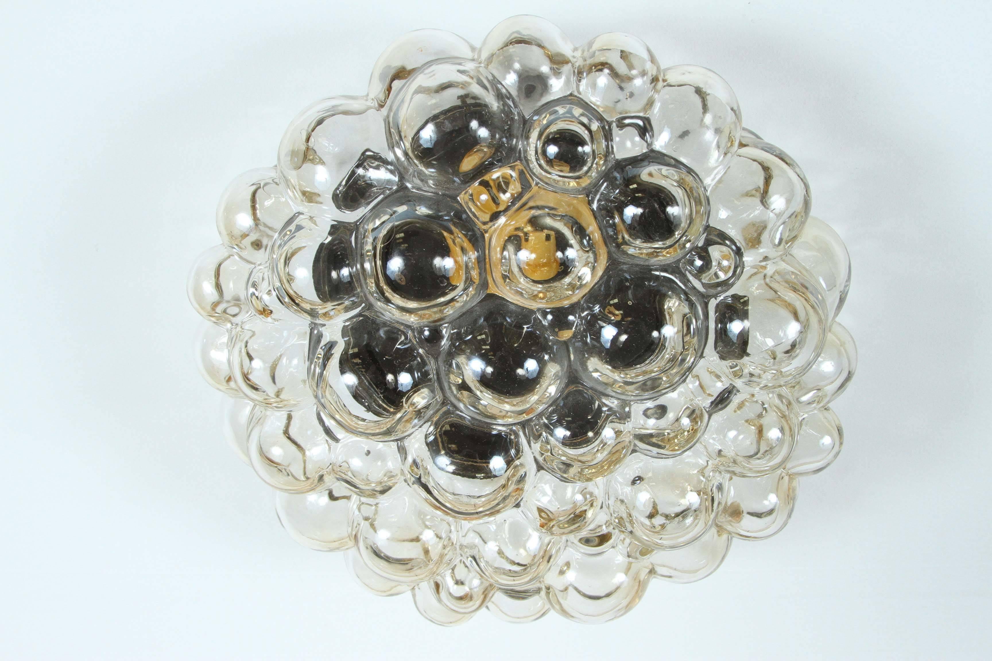 Limburg Champagne Bubble Glass Sconce / Flush Mount by Helena Tynell In Excellent Condition In New York, NY