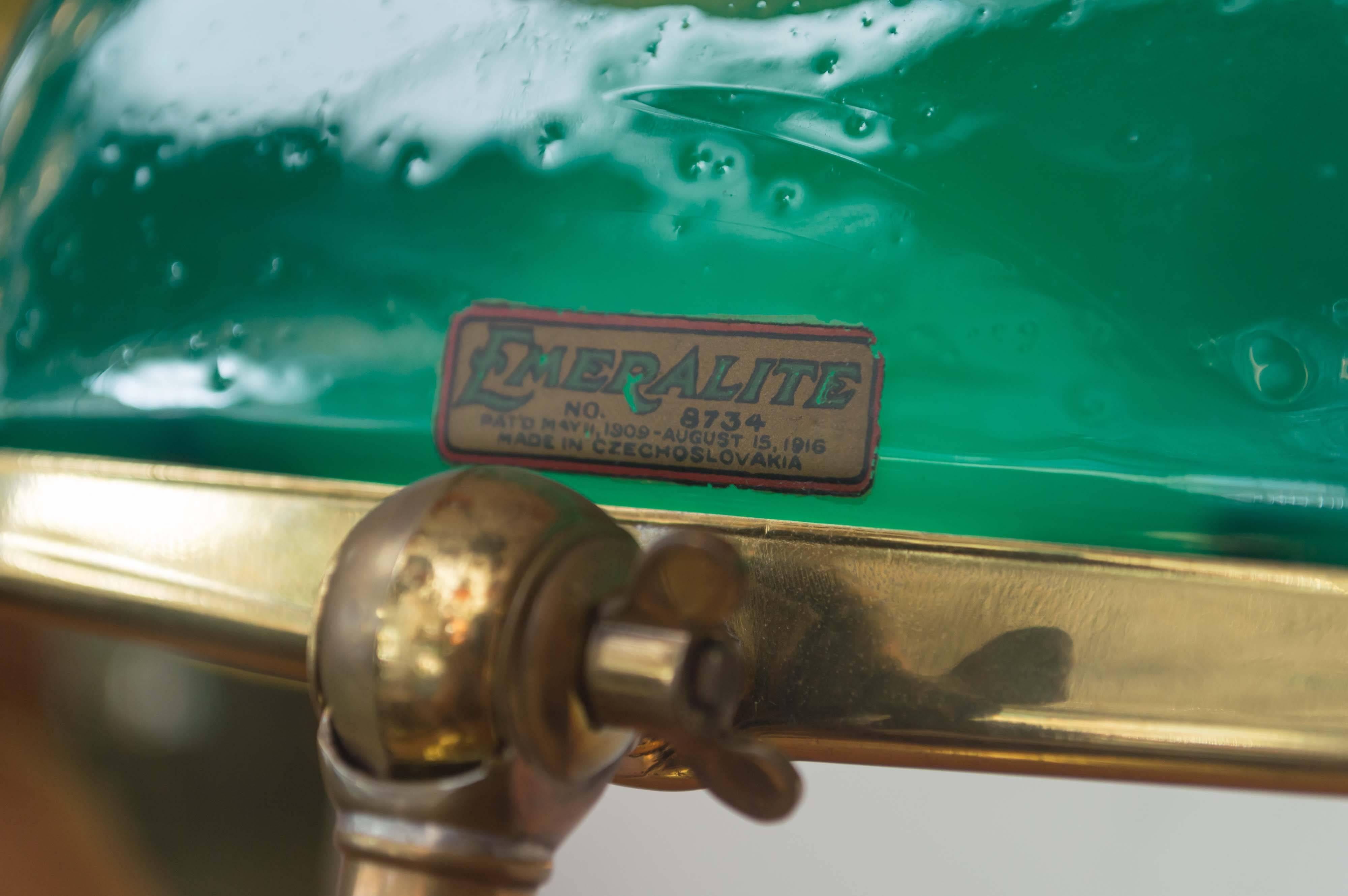 Edwardian Emeralite Banker's Desk Lamp