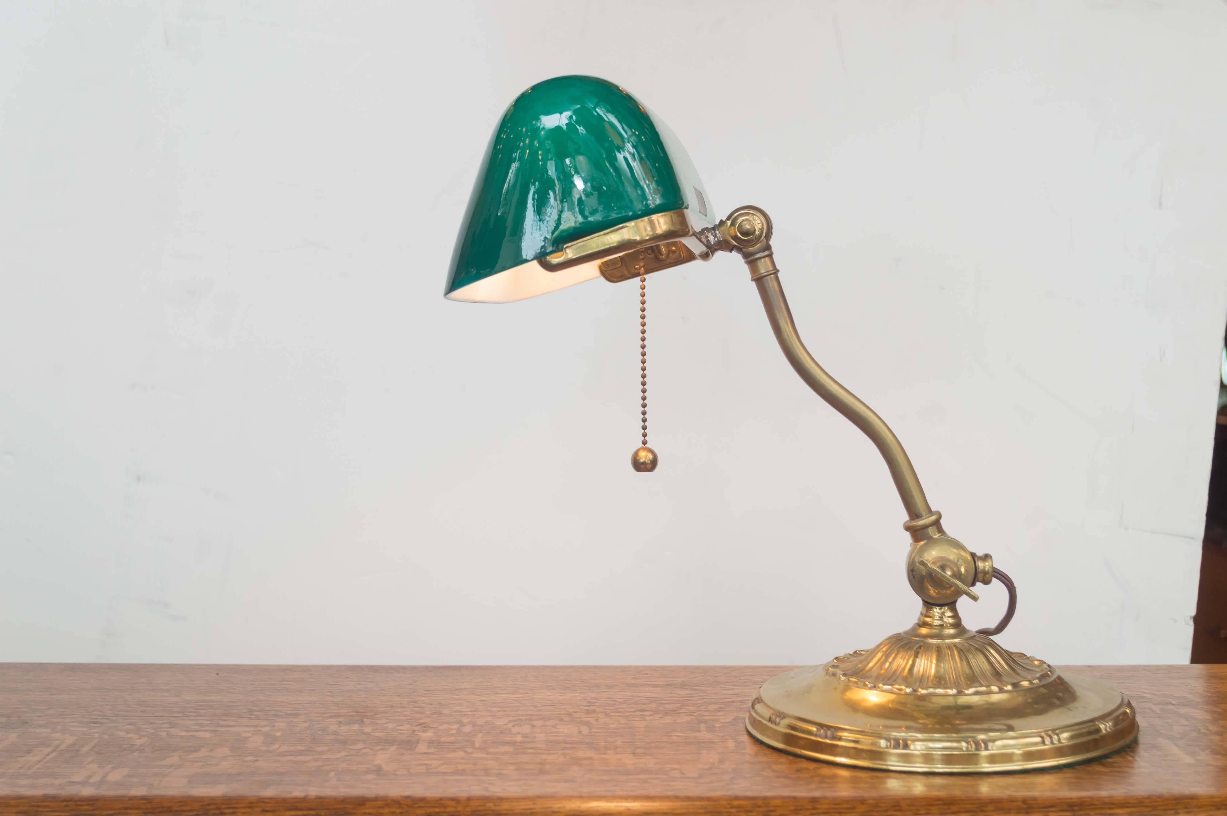 American Emeralite Banker's Desk Lamp