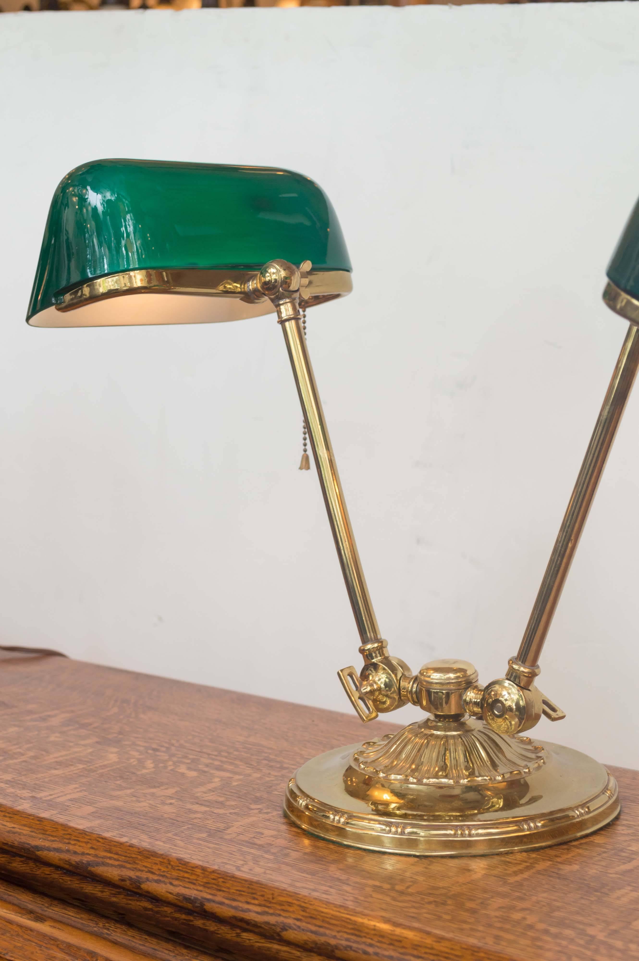 This exceptionally rare model was produced by the most famous maker of these desk lamps known as 