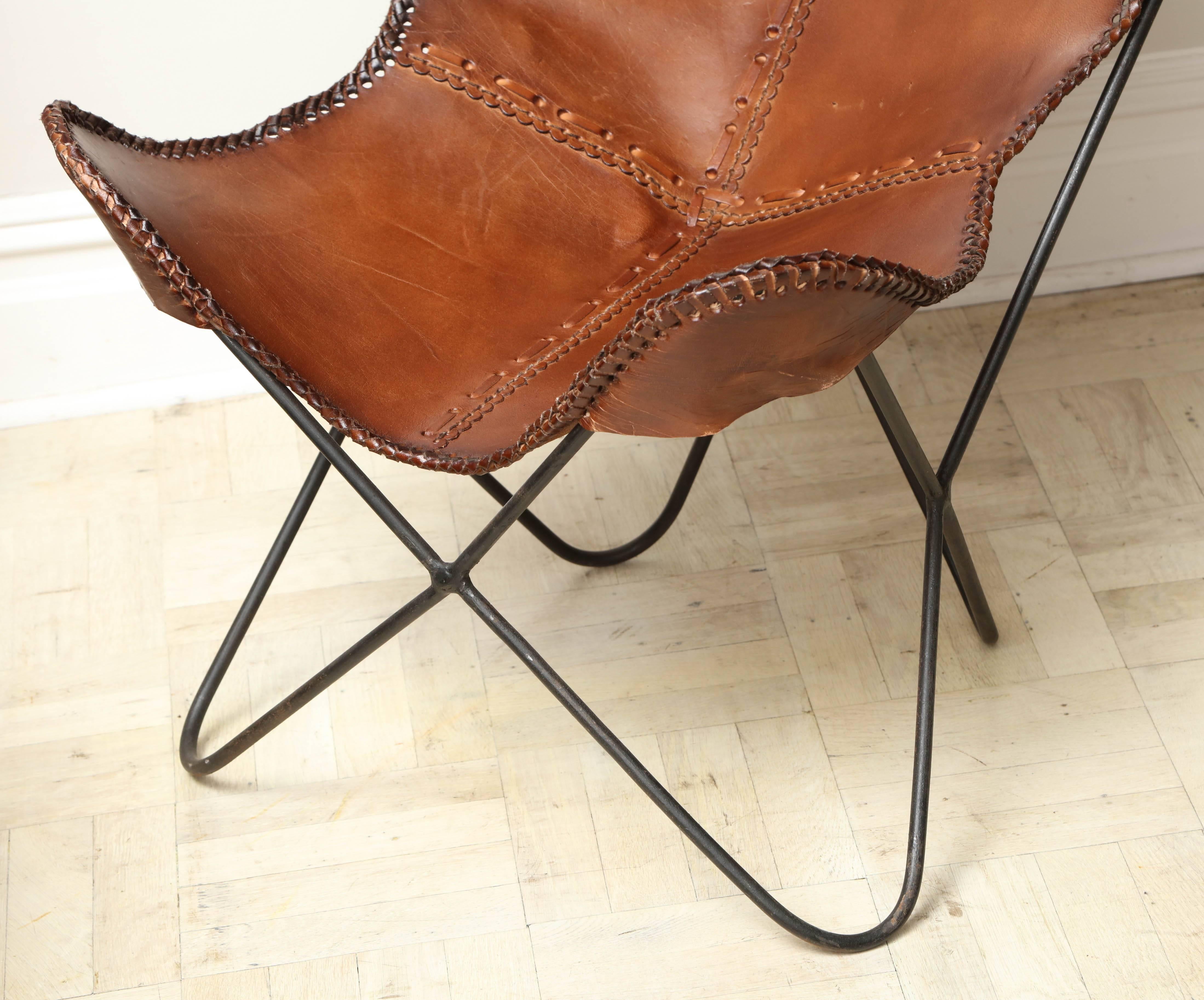 Indian Leather Lounge Chairs For Sale