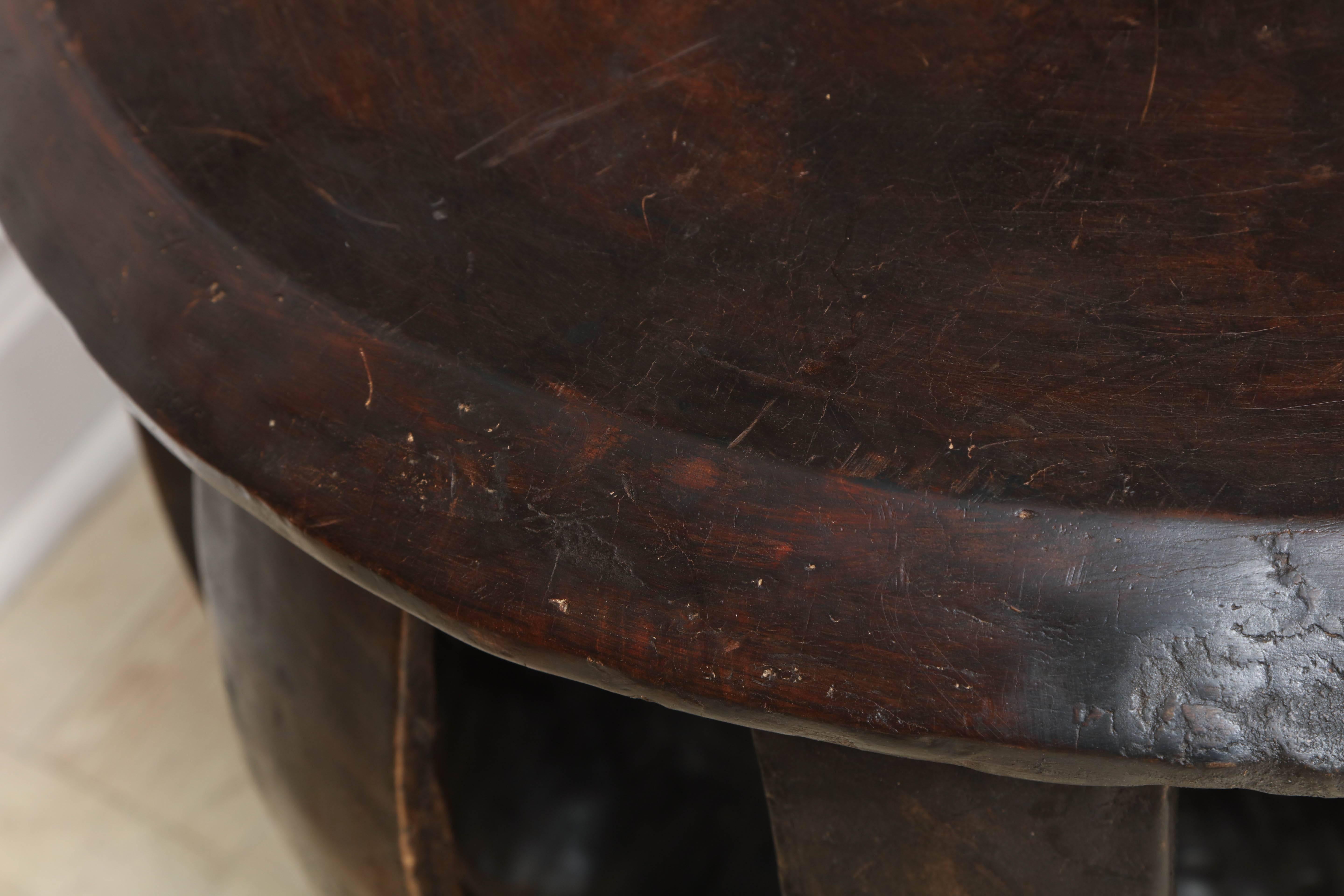 Circular African Table In Good Condition For Sale In New York, NY
