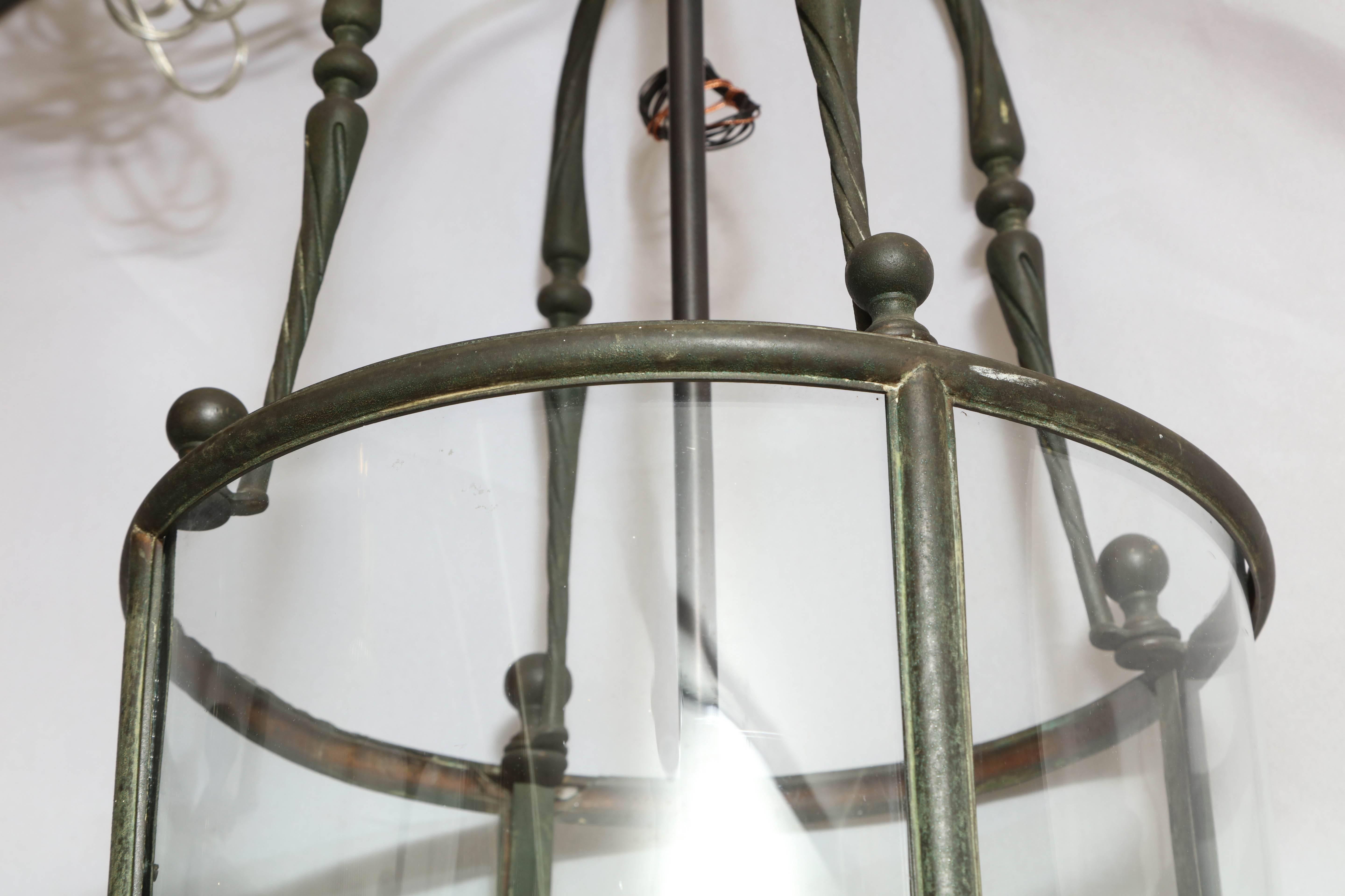 English 19th Century Cylindrical Lantern